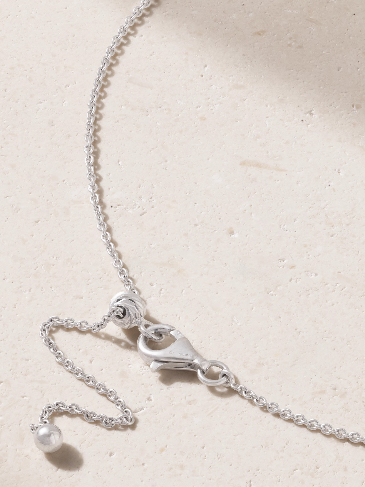 Kamyen 18-karat White Gold, Emerald And Enamel Choker In Green
