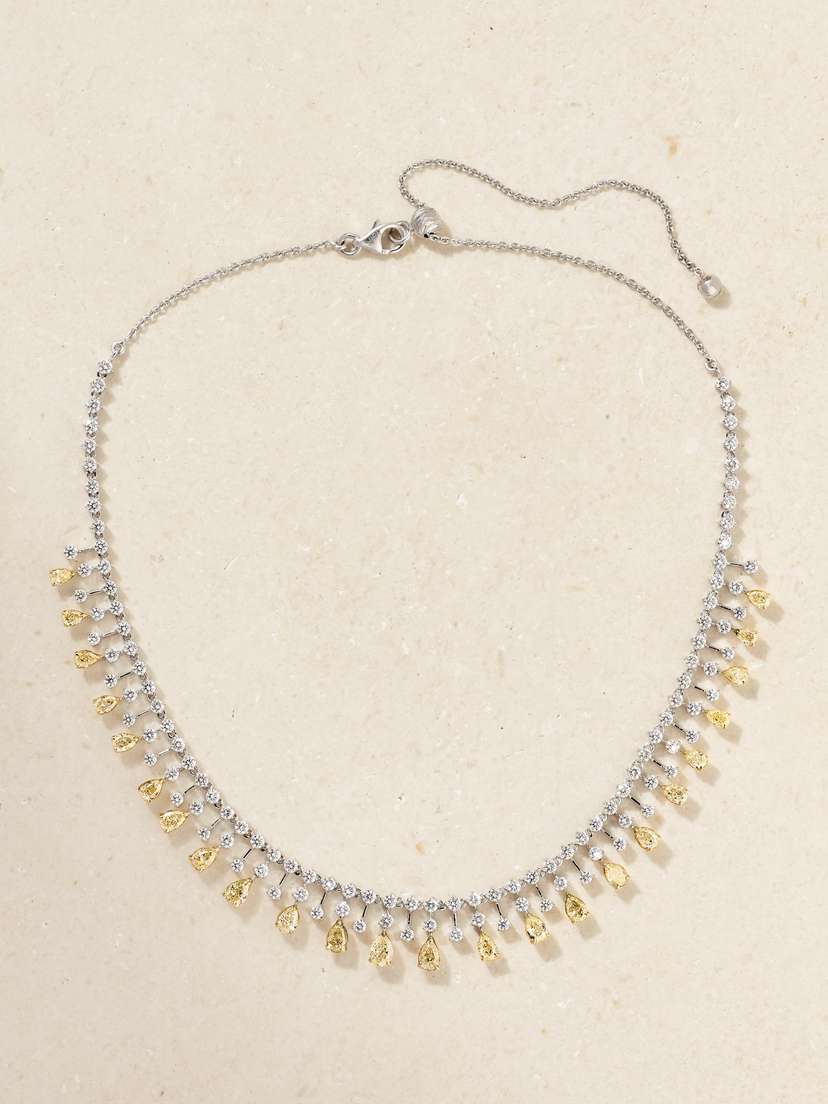 Classic Canary 18-karat White And Yellow Gold Diamond Necklace