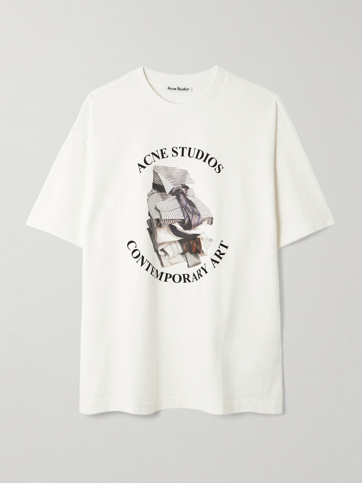 Distressed Organic Cotton-Jersey T-Shirt