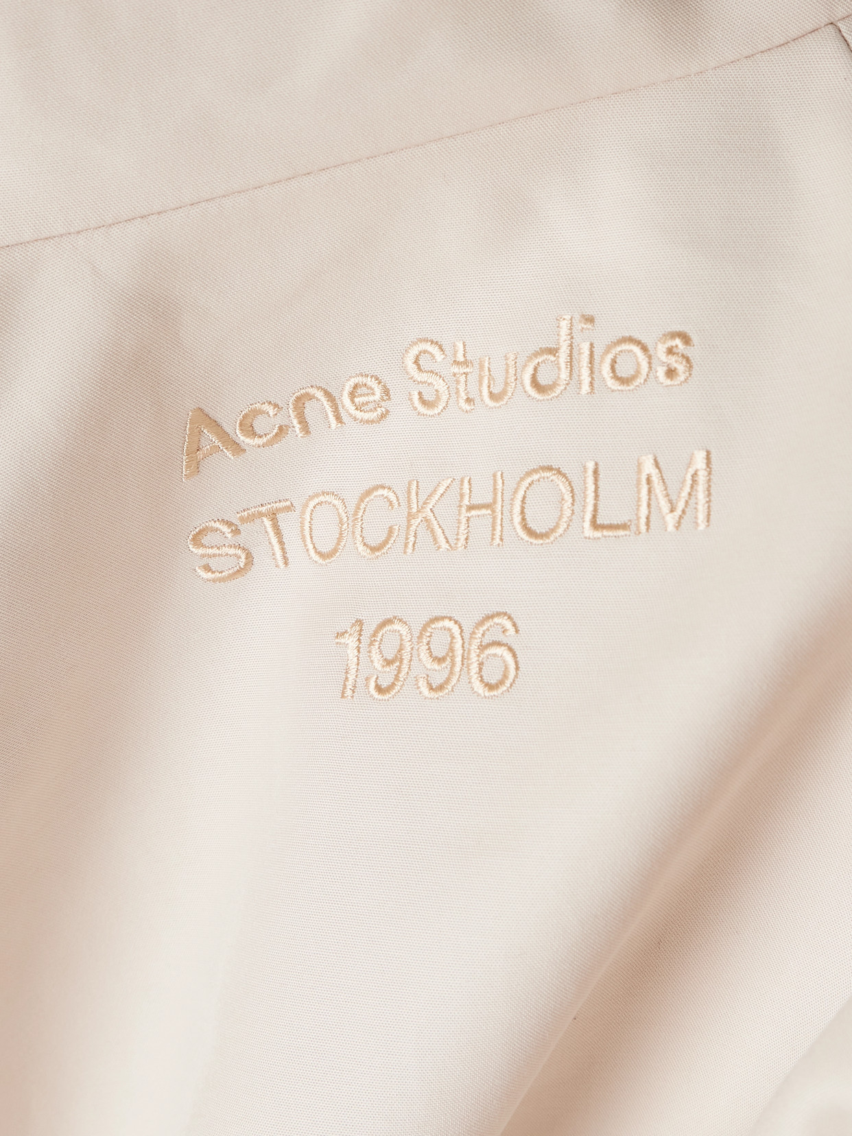 Acne Studios Cotton-sateen Jacket In White