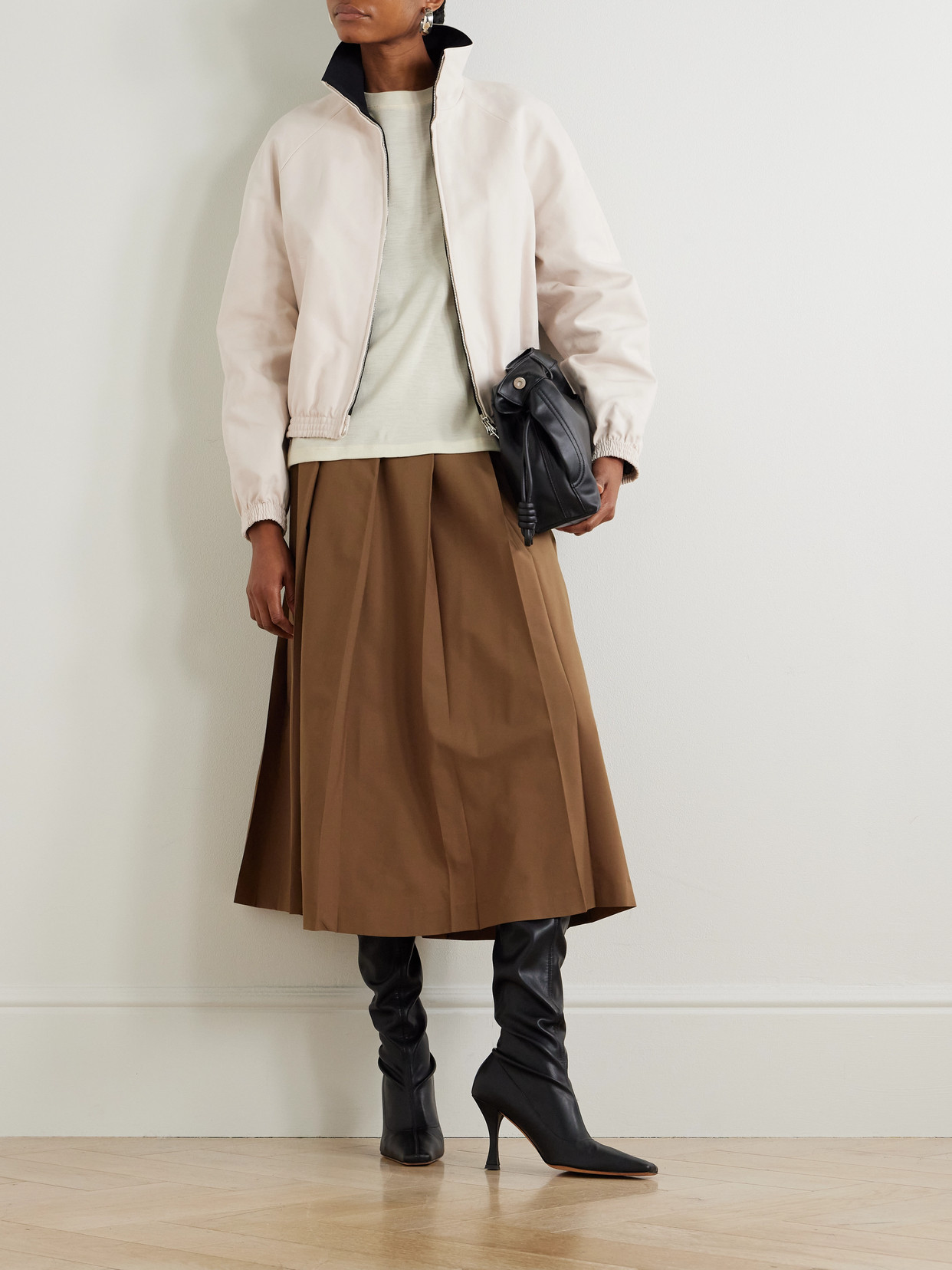 Acne Studios Cotton-sateen Jacket In White