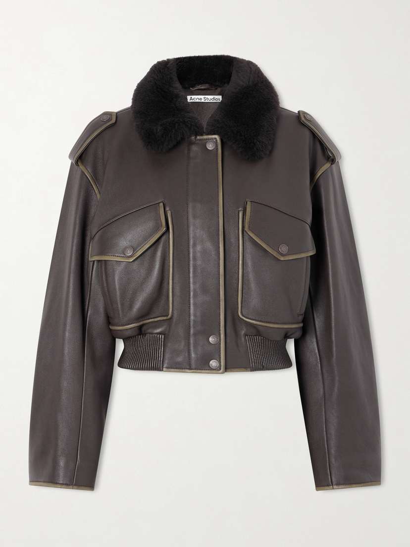 Acne Studios Shearling Bomber Jacket