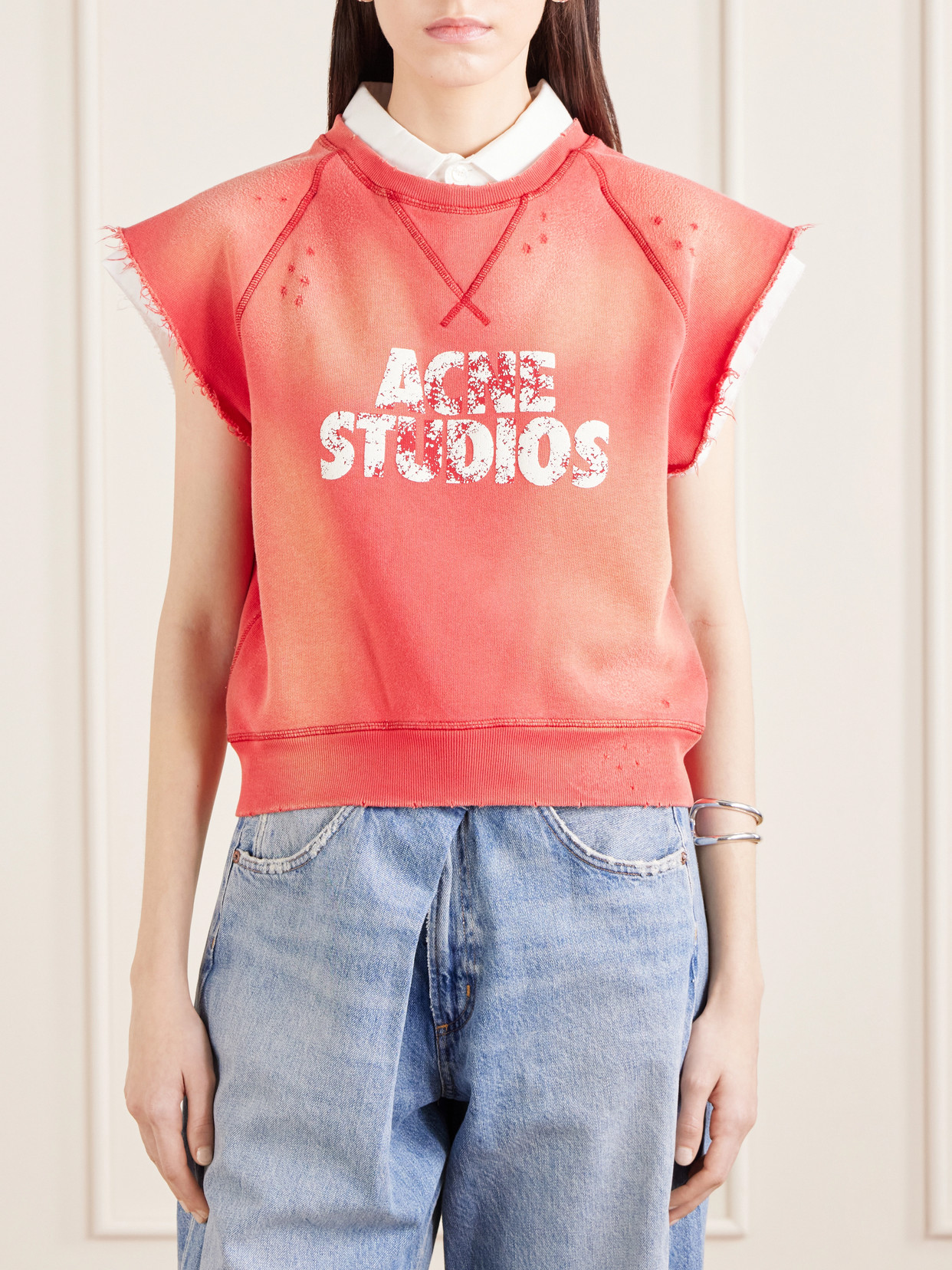 Frayser Printed Cotton-Jersey Sweatshirt