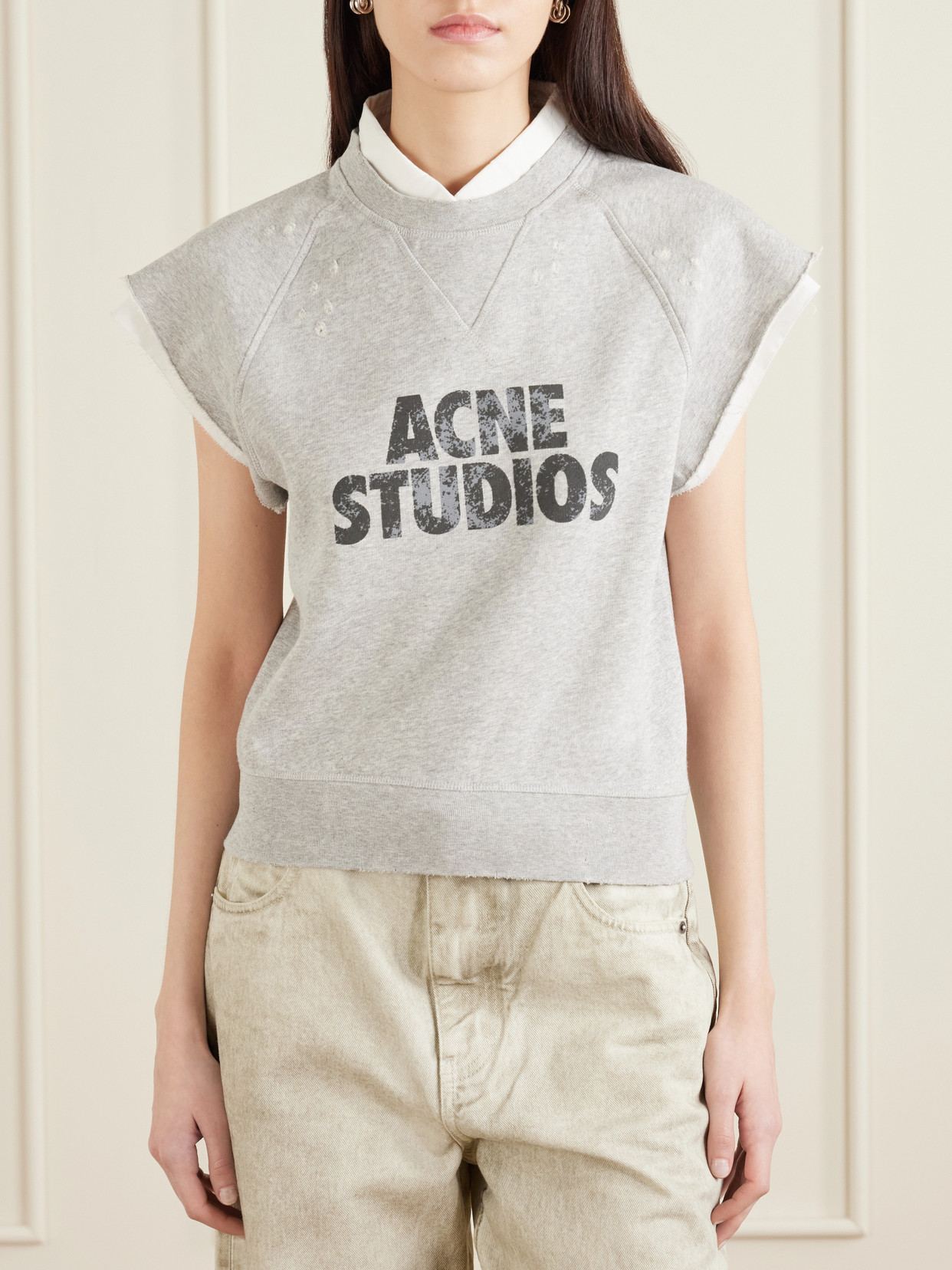 Frayser Printed Cotton-Jersey Sweatshirt