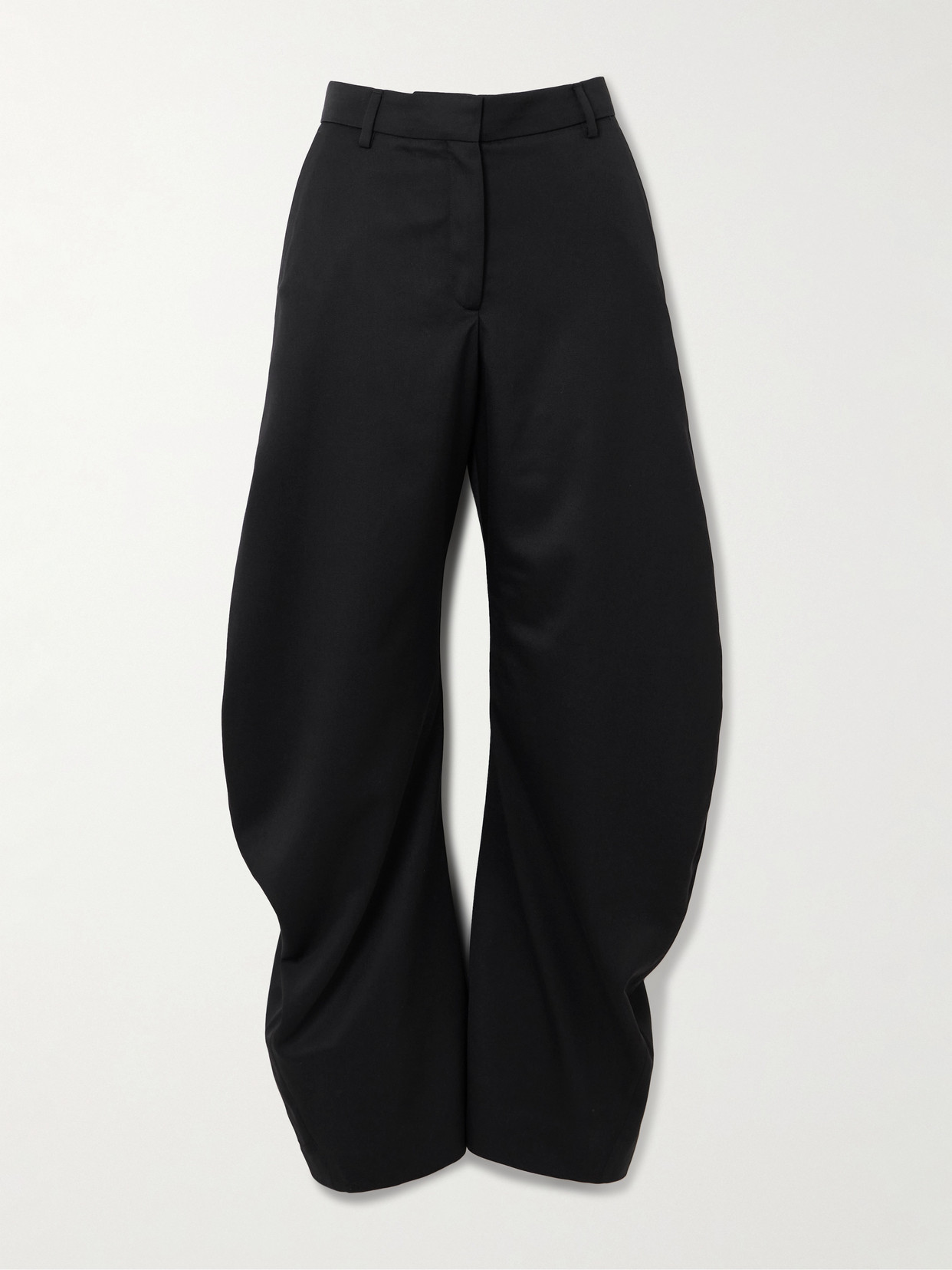 Acne Studios Patty Wool Wide-leg Pants In Black