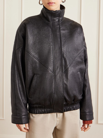 Acne Studios Textured-leather jacket