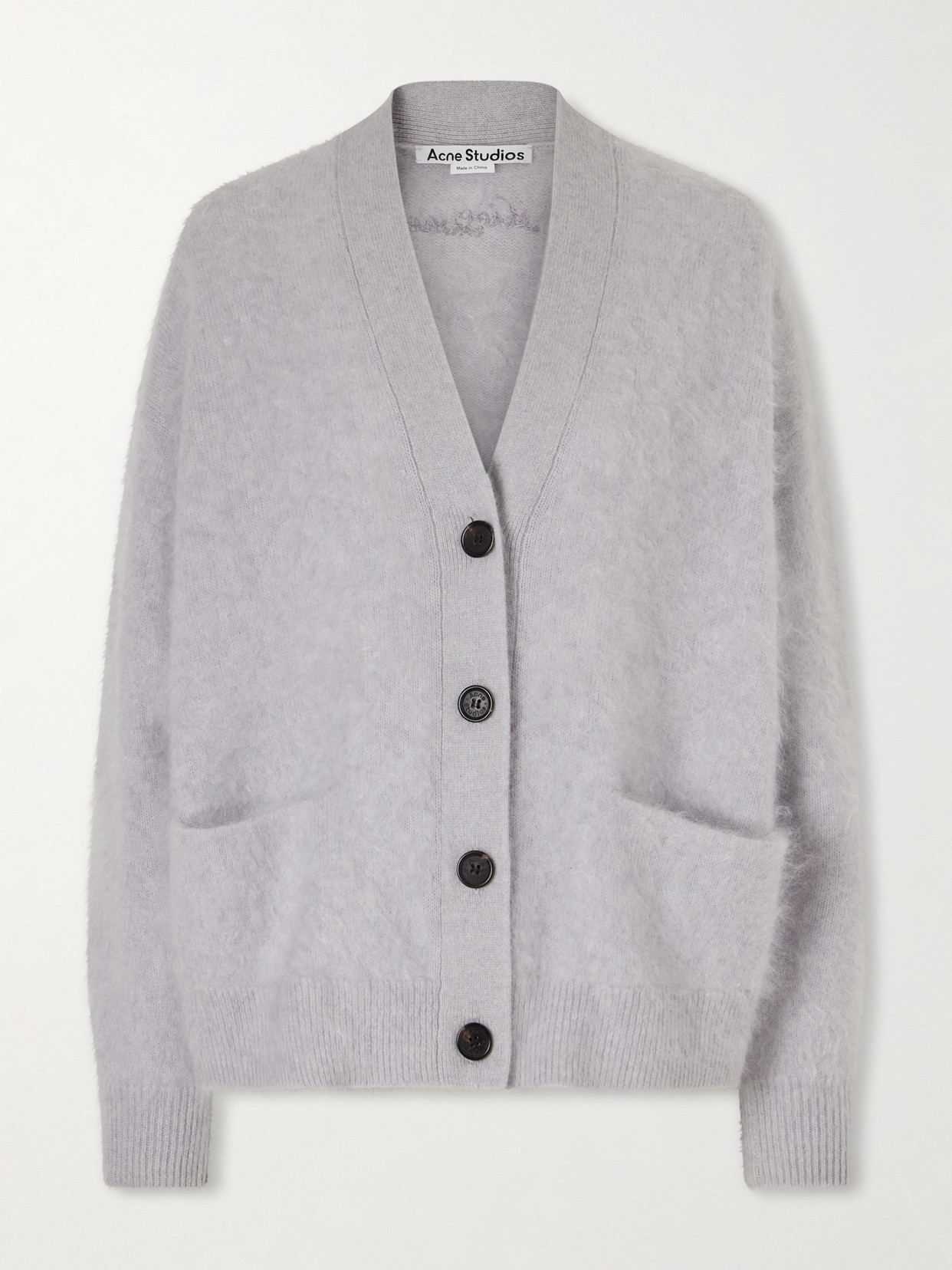Acne Studios Cashmere Cardigan In Gray