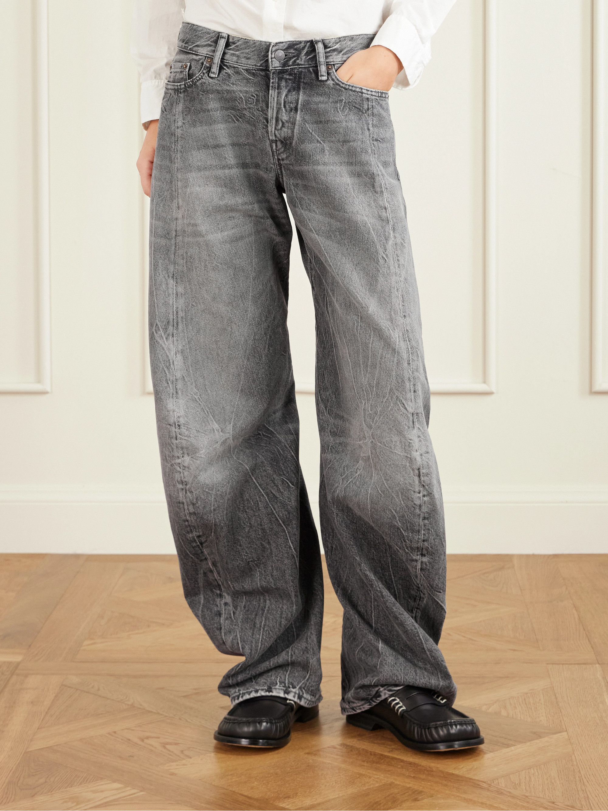 Acne Studios - 2006F low-rise barrel-leg jeans | Plush