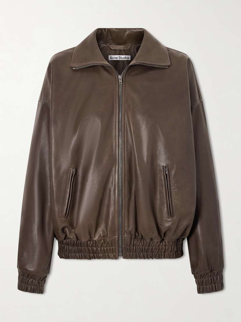 Acne Studios Leather Bomber Jacket