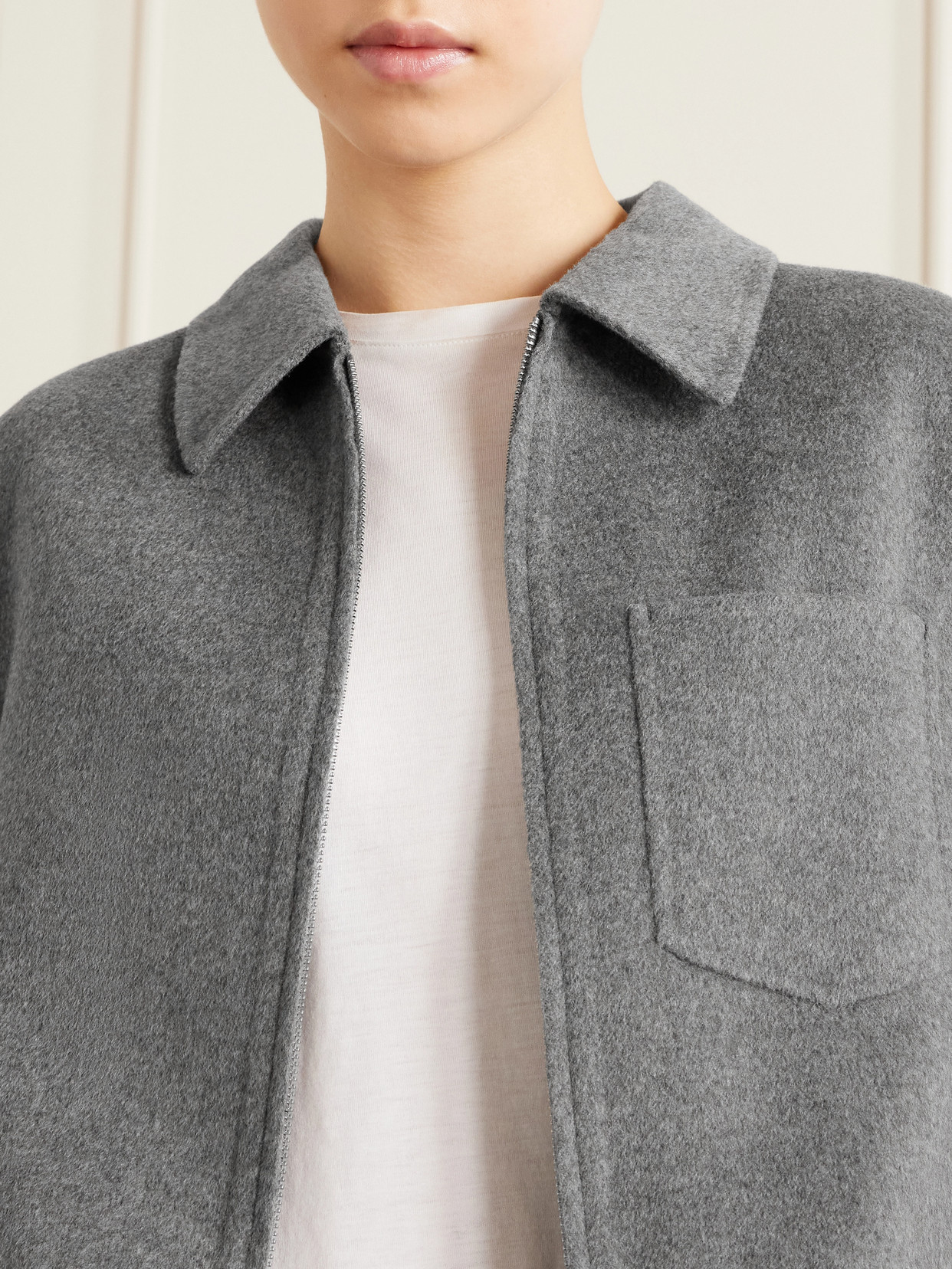 Oble Wool And Cashmere-Blend Felt Jacket