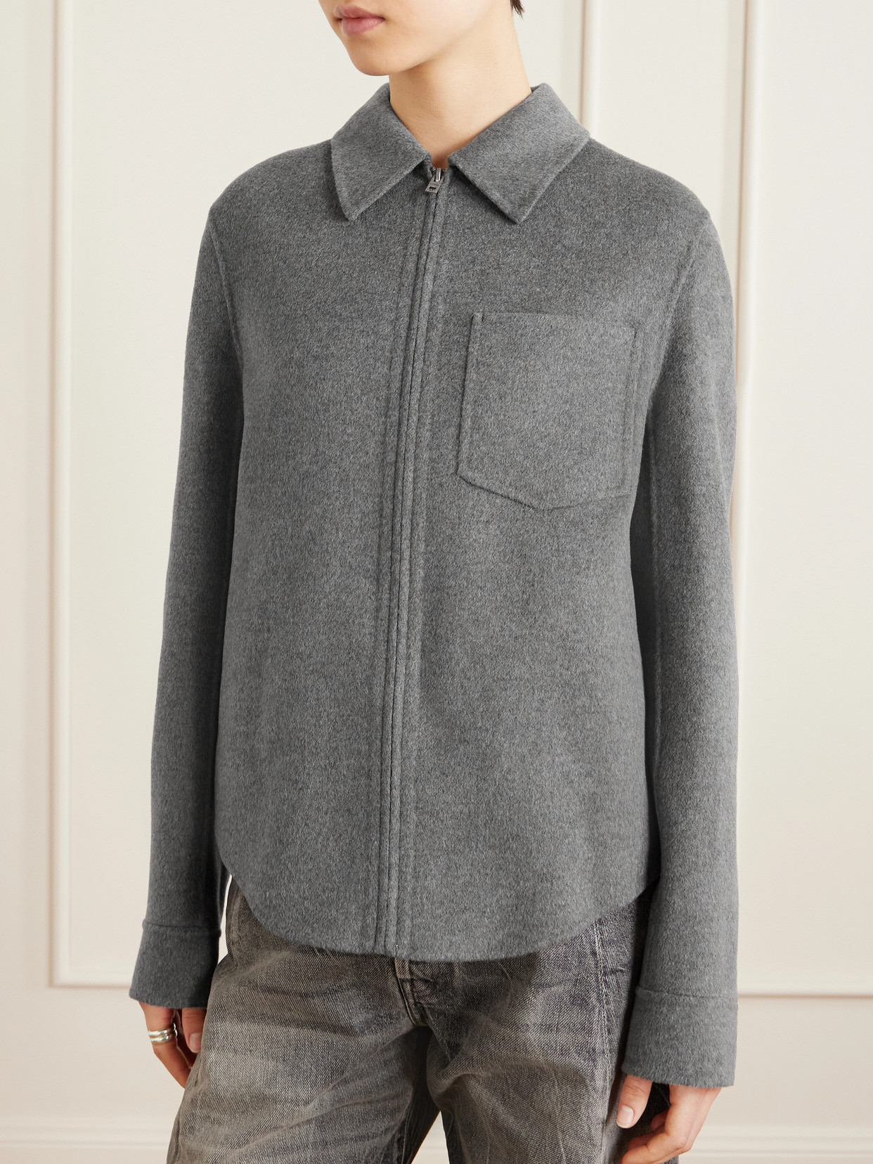 Oble Wool And Cashmere-Blend Felt Jacket