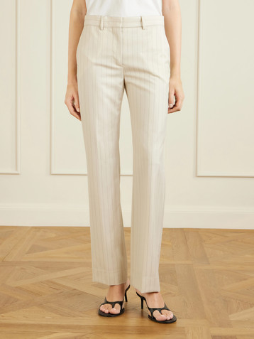 Acne Studios Pinstriped wool straight-leg pants