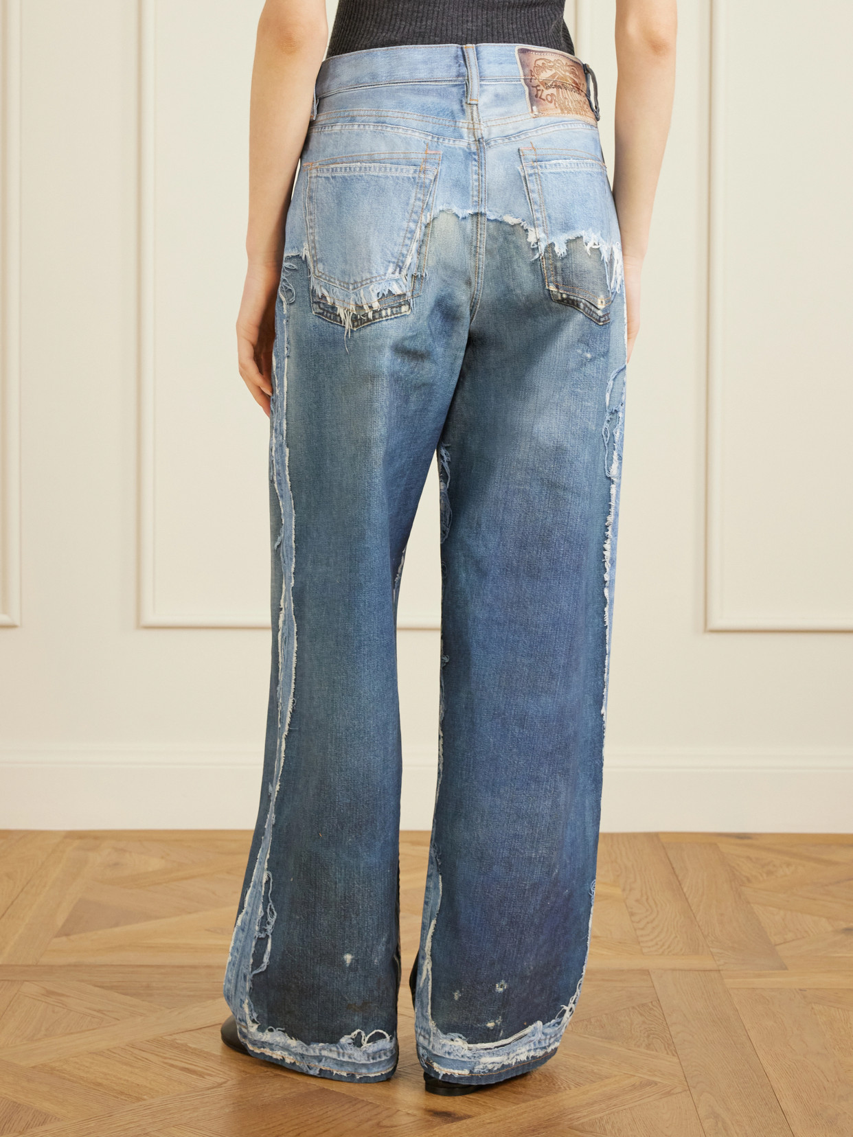 1981 Trompe L'Oeil Printed Organic Straight-Leg Jeans