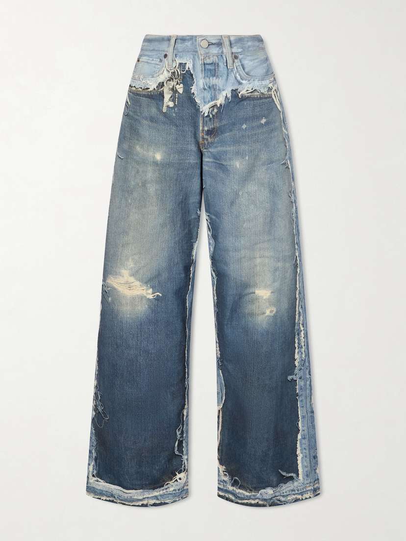 Acne Studios 1981 Trompe L'oeil Printed Organic Straight-leg Jeans
