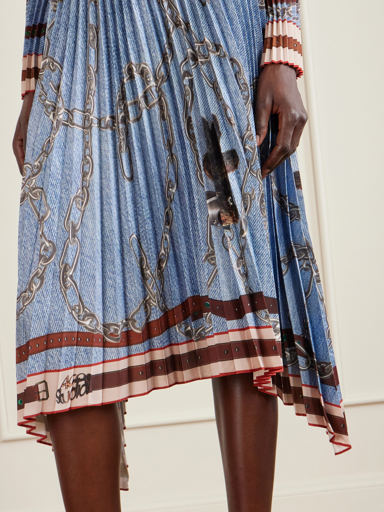 Pleated Midi