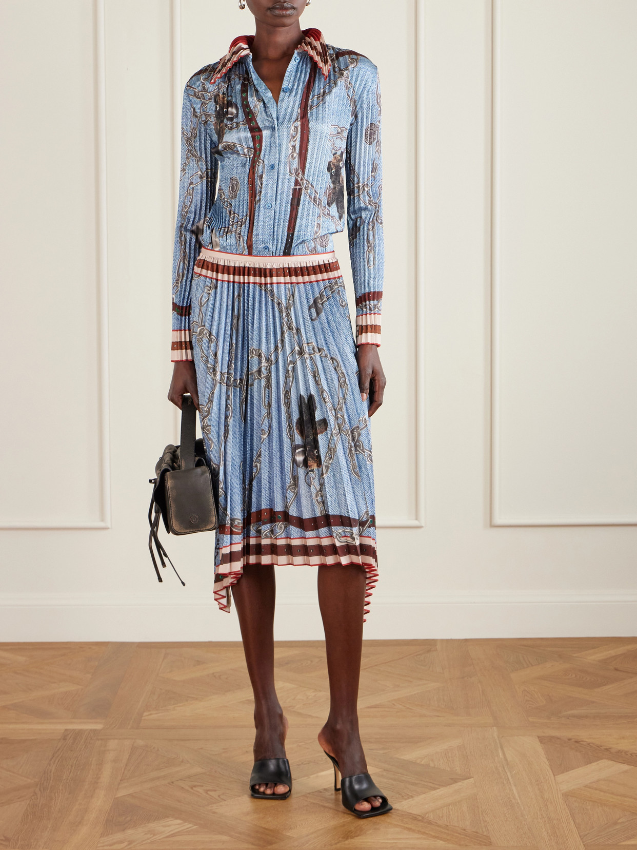 Pleated Midi