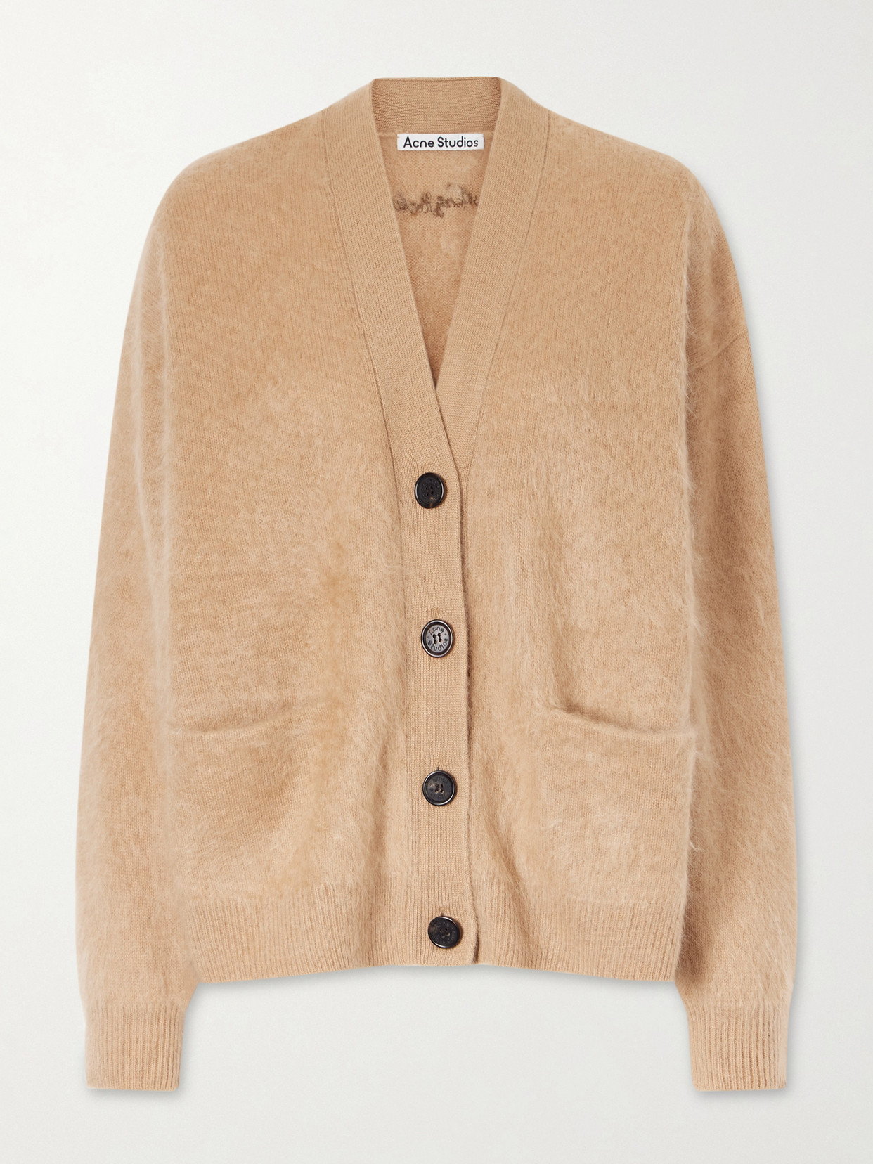 Acne Studios Cashmere Cardigan In Brown