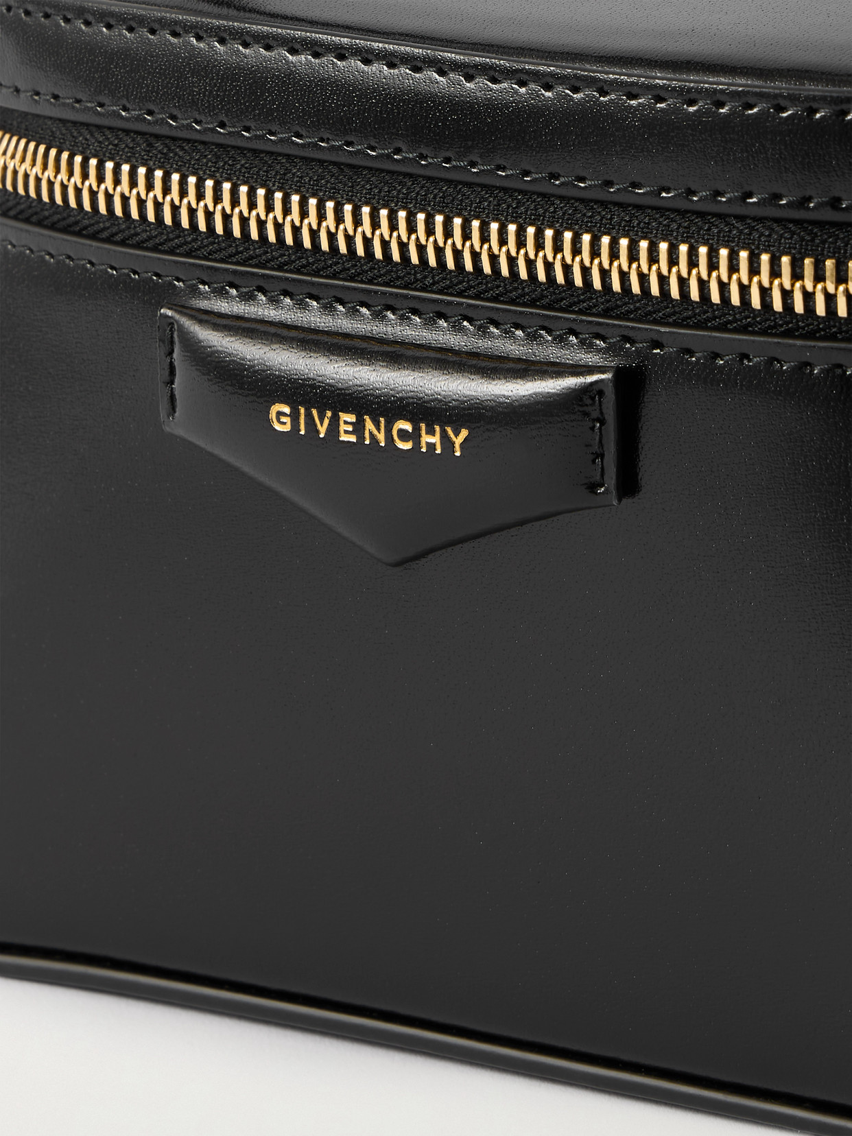 Givenchy Vanity Antigona Leather Handbag With Lettering Logo On The Front In Black