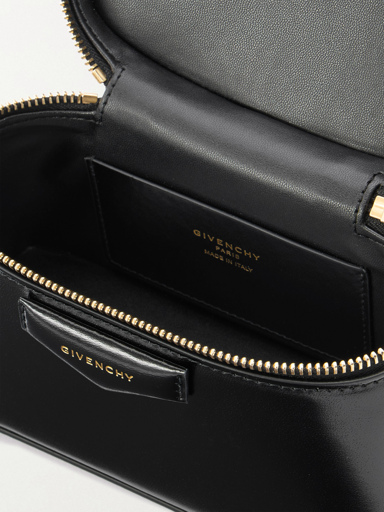 Givenchy Vanity Antigona Leather Handbag With Lettering Logo On The Front In Black