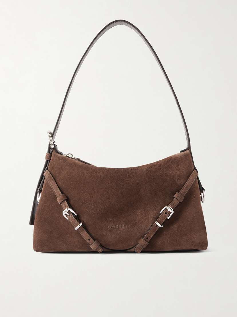 Givenchy Voyou Suede Shoulder Bag