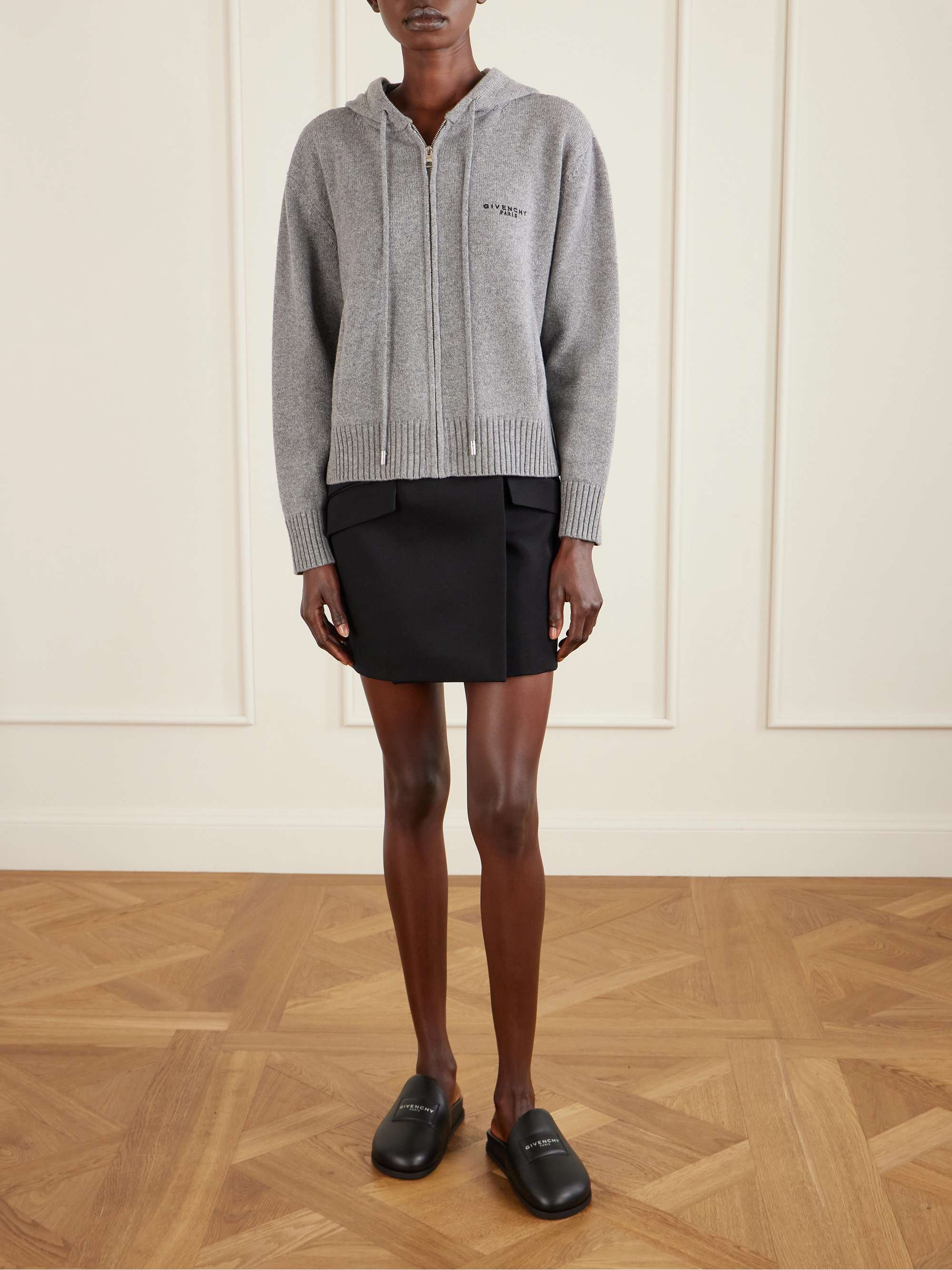 GIVENCHY Puffy leather slip-ons | NET-A-PORTER