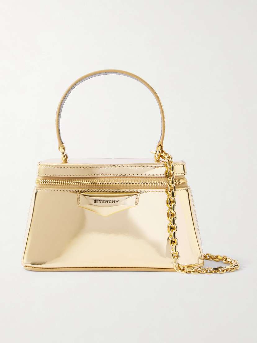Givenchy Antigona Metallic Leather Shoulder Bag