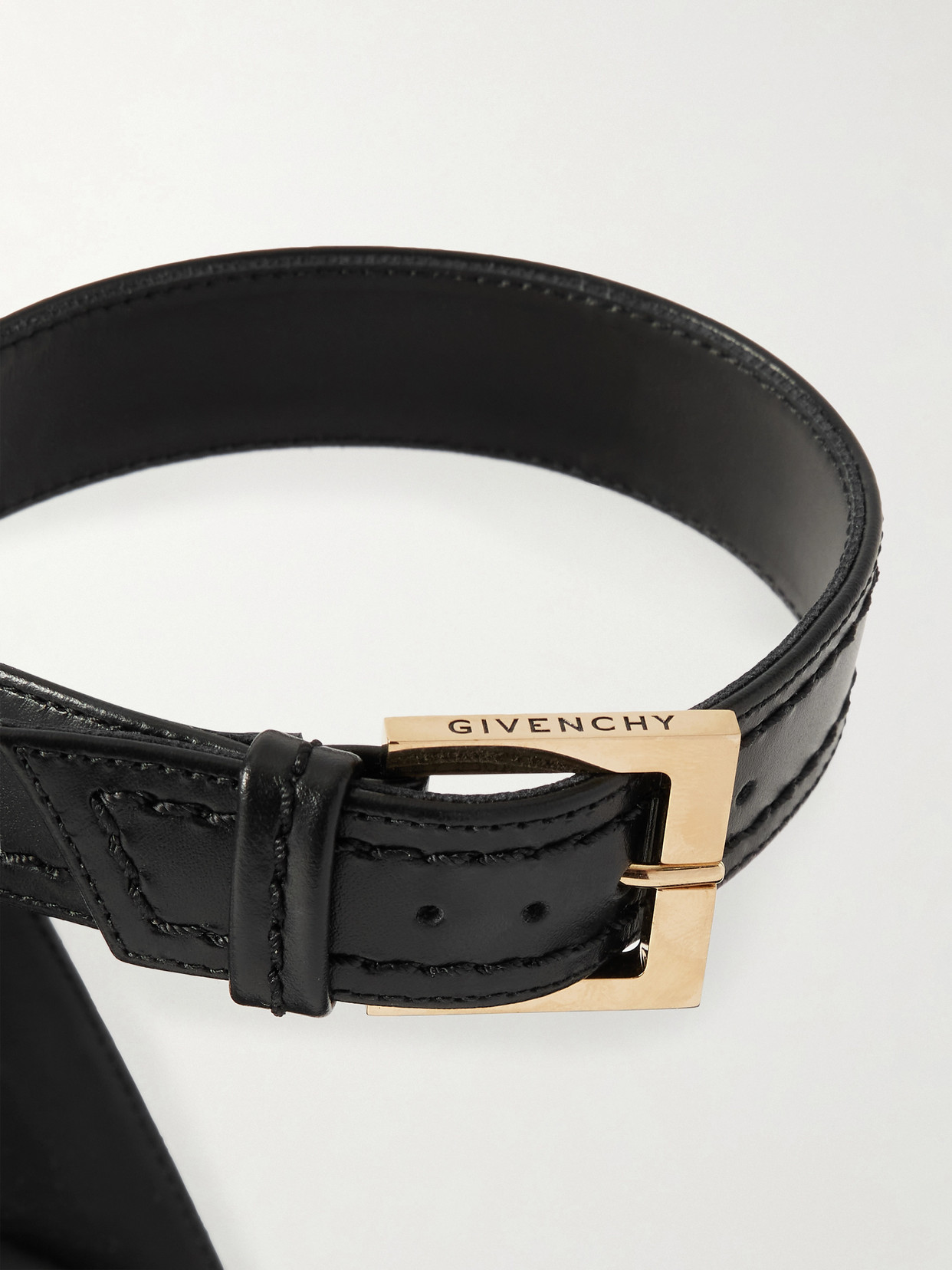 Givenchy Clog Platform Sandals In Leather With Studs Detail In Black