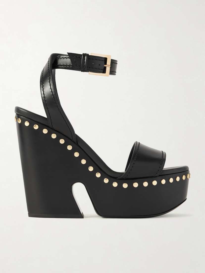 Givenchy Studded Leather Platform Sandals