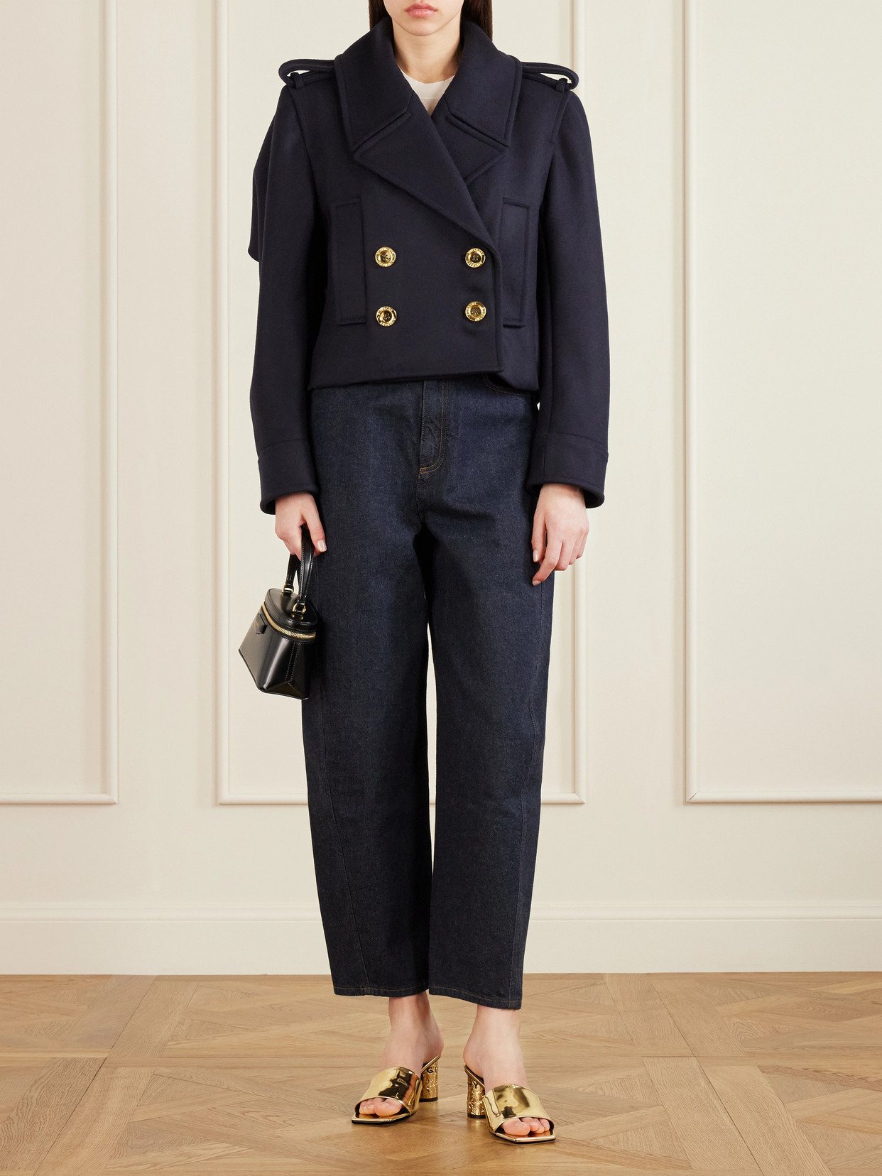 Givenchy Tape Heeled Mules In Mirror Effect Leather In Multi