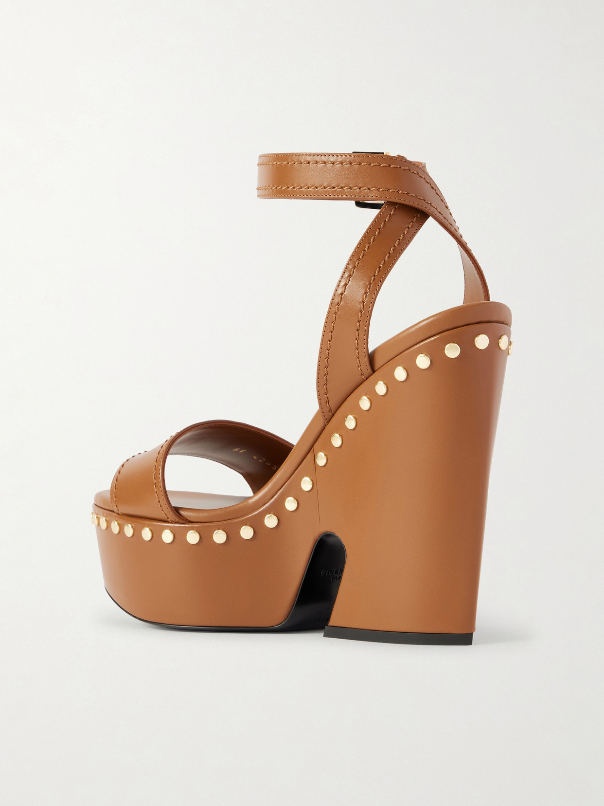 Givenchy Studded Leather Platform Sandals In Multi