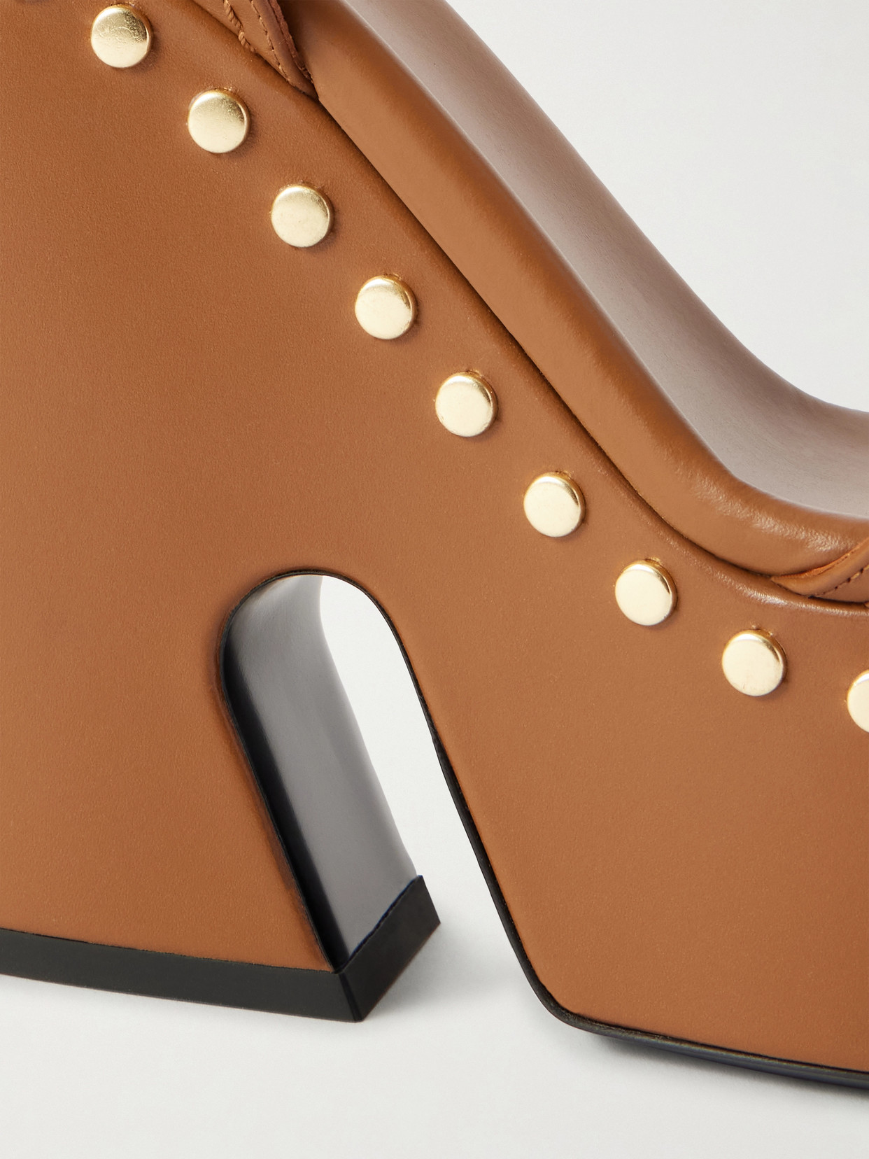 Givenchy Studded Leather Platform Sandals In Multi