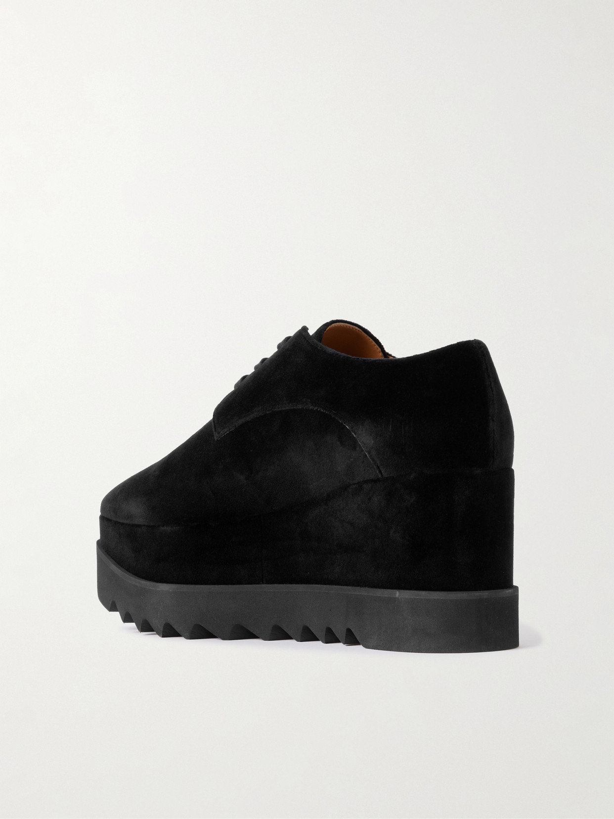 Elyse Velvet Platform Brogues