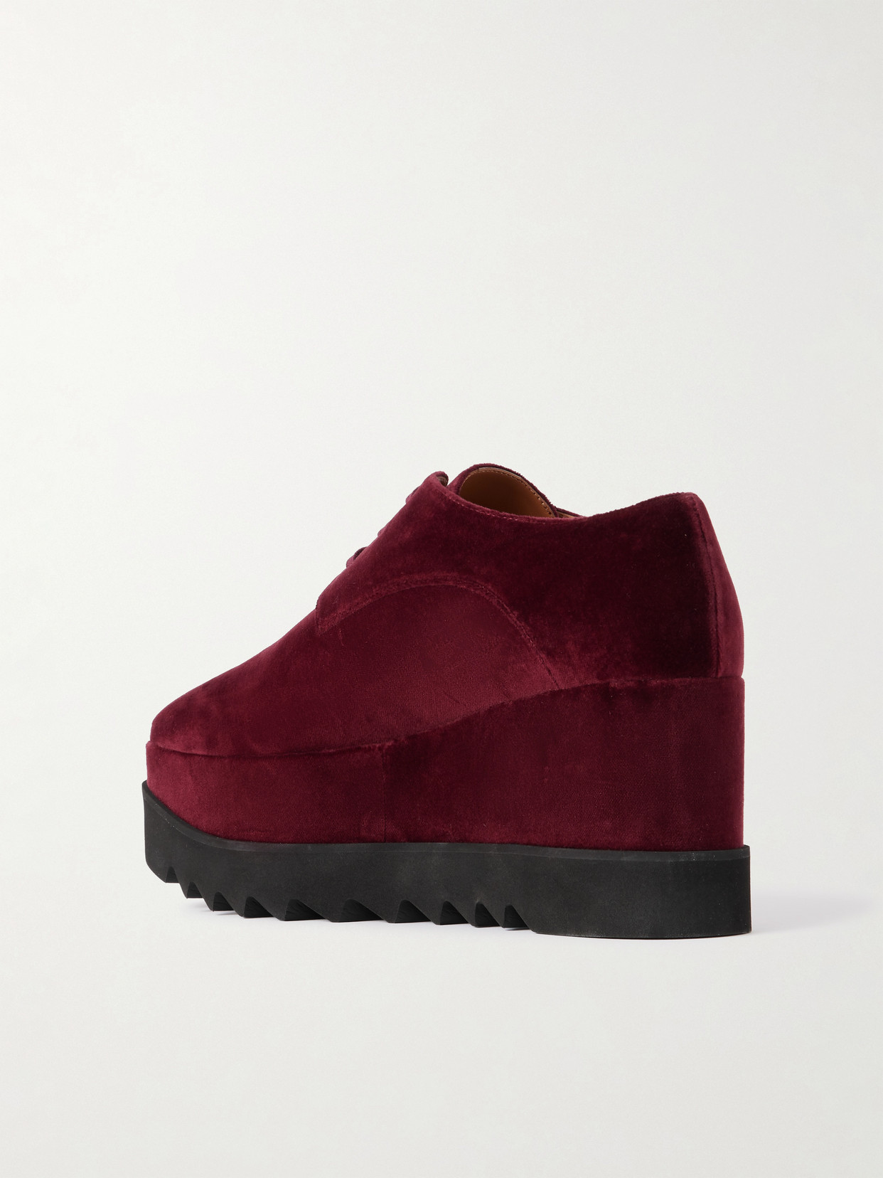 Elyse Velvet Platform Brogues