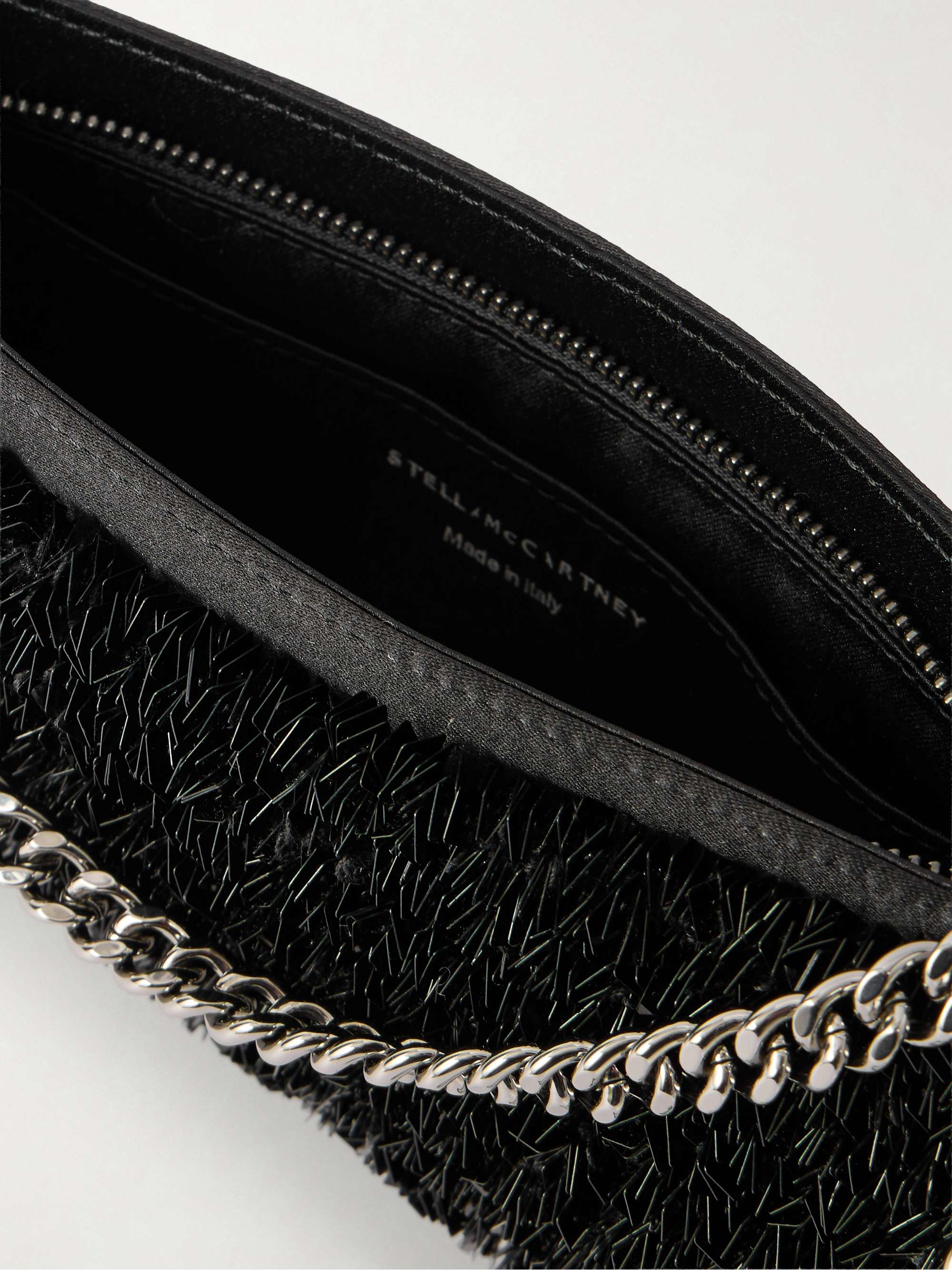 STELLA MCCARTNEY Falabella sequin-embellished satin shoulder bag