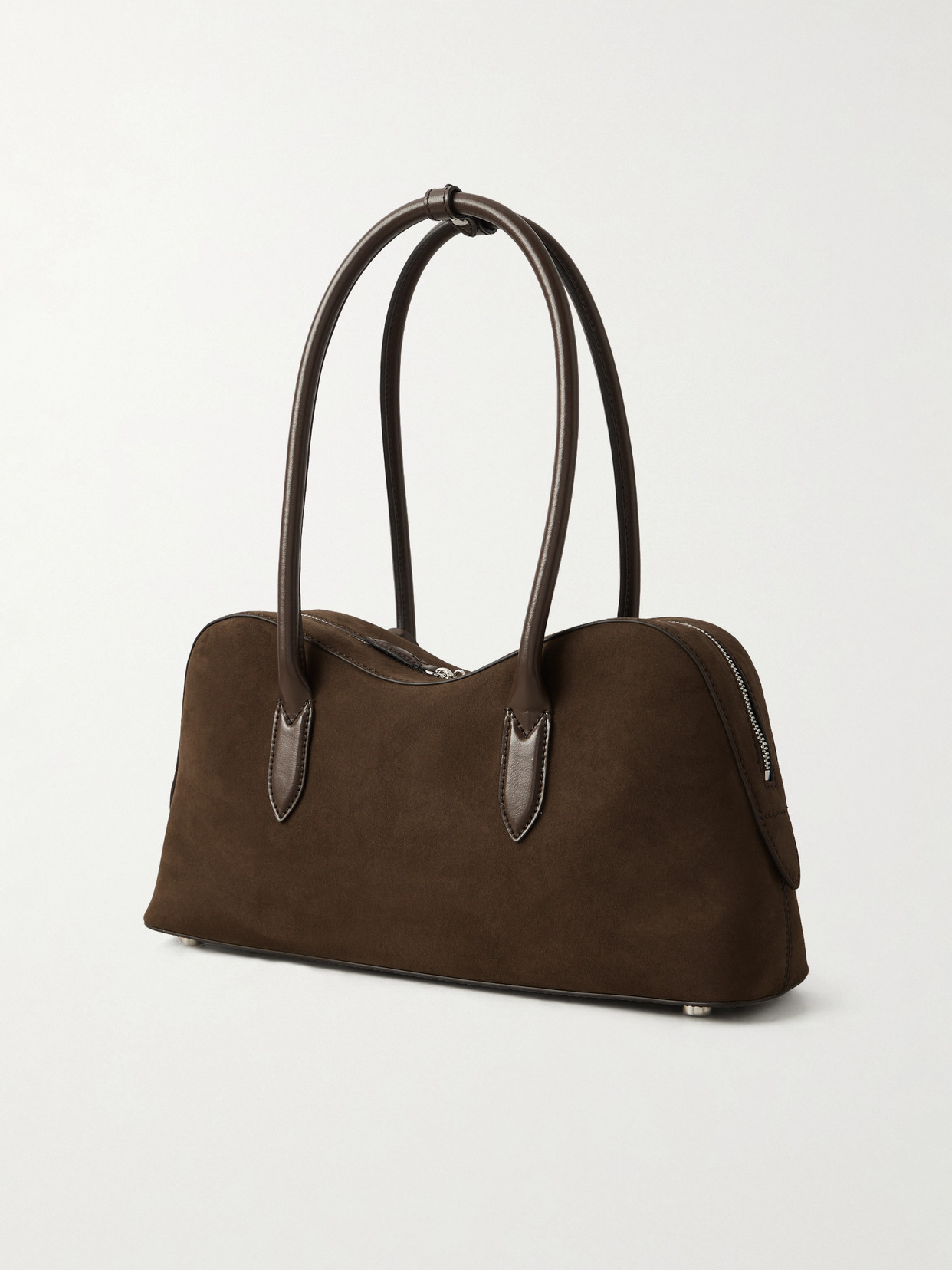 Stella Mccartney Ryder Faux Suede Crossbody Bag In Brown