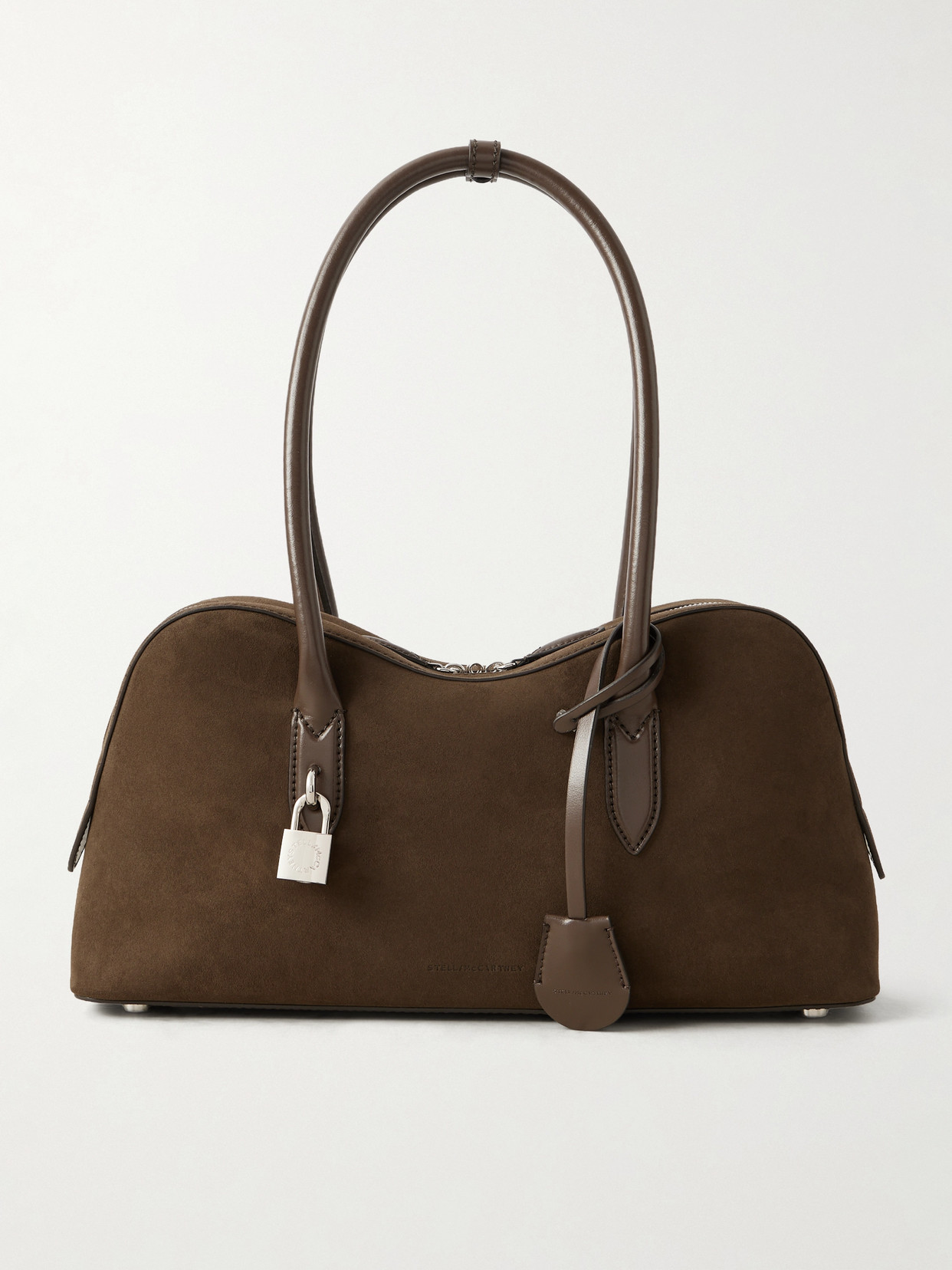 Stella Mccartney Ryder Faux Suede Crossbody Bag In Brown
