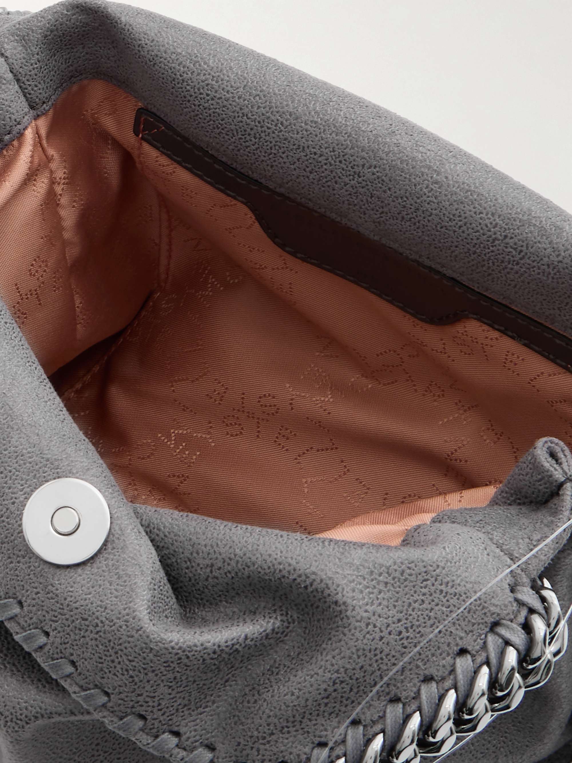 STELLA MCCARTNEY The Falabella mini faux brushed-leather shoulder bag