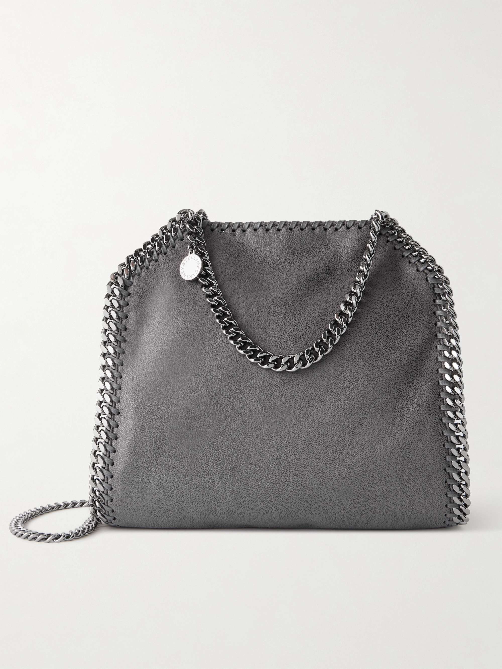 STELLA MCCARTNEY The Falabella mini faux brushed-leather shoulder bag