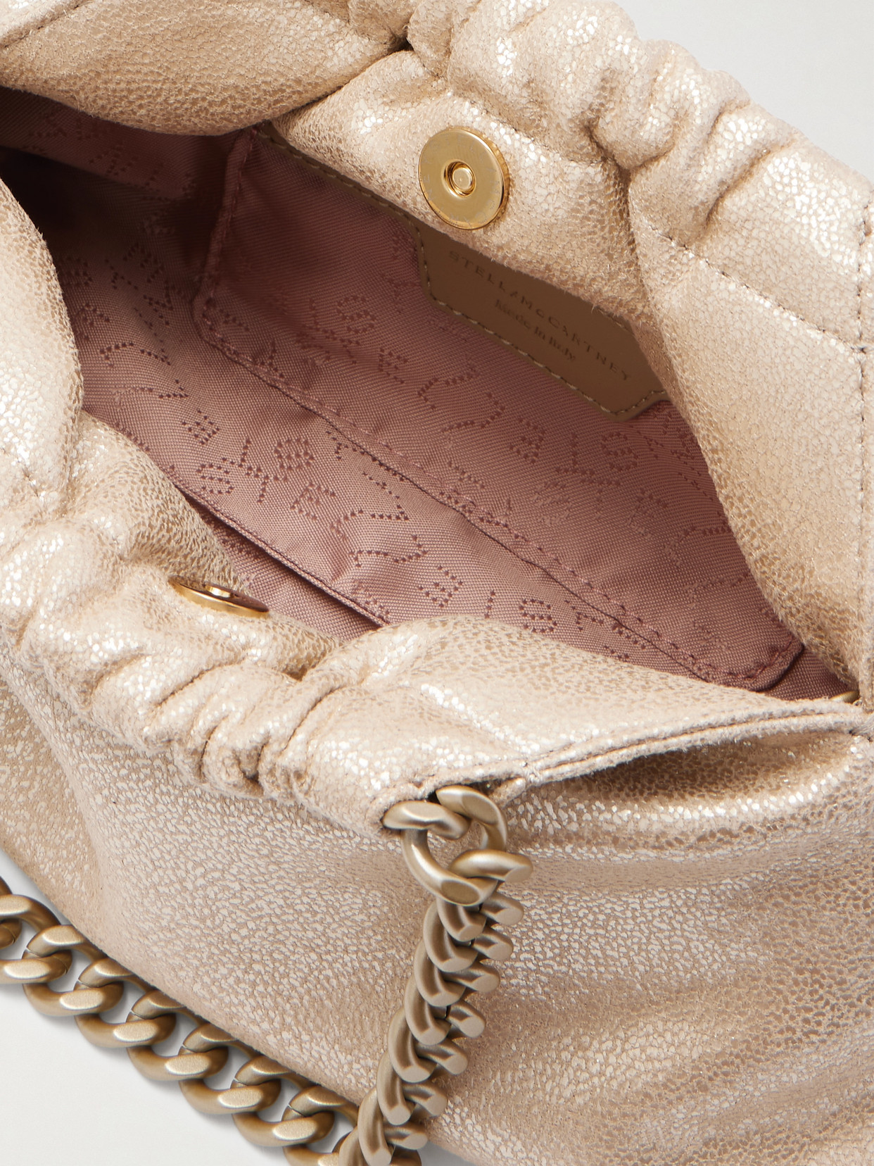 Stella Mccartney Falabella Mini Vegan Shoulder Bag In Pink