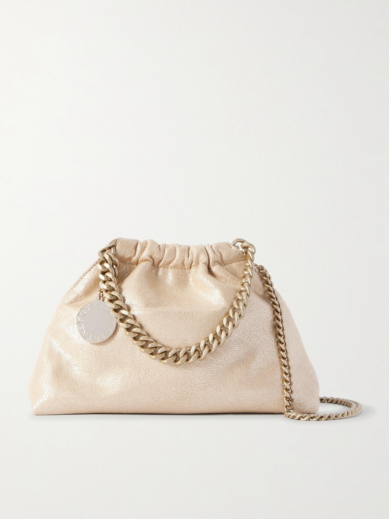 Stella Mccartney Falabella Mini Vegan Shoulder Bag In Pink