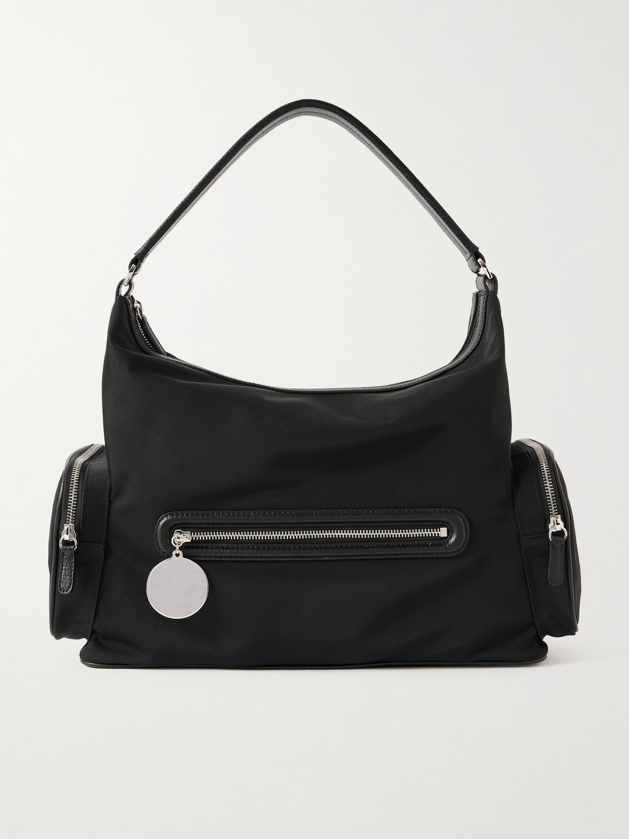 Stella Mccartney Womens Ultra Black Dartmoor Patent Vegan Leather Shoulder Bag