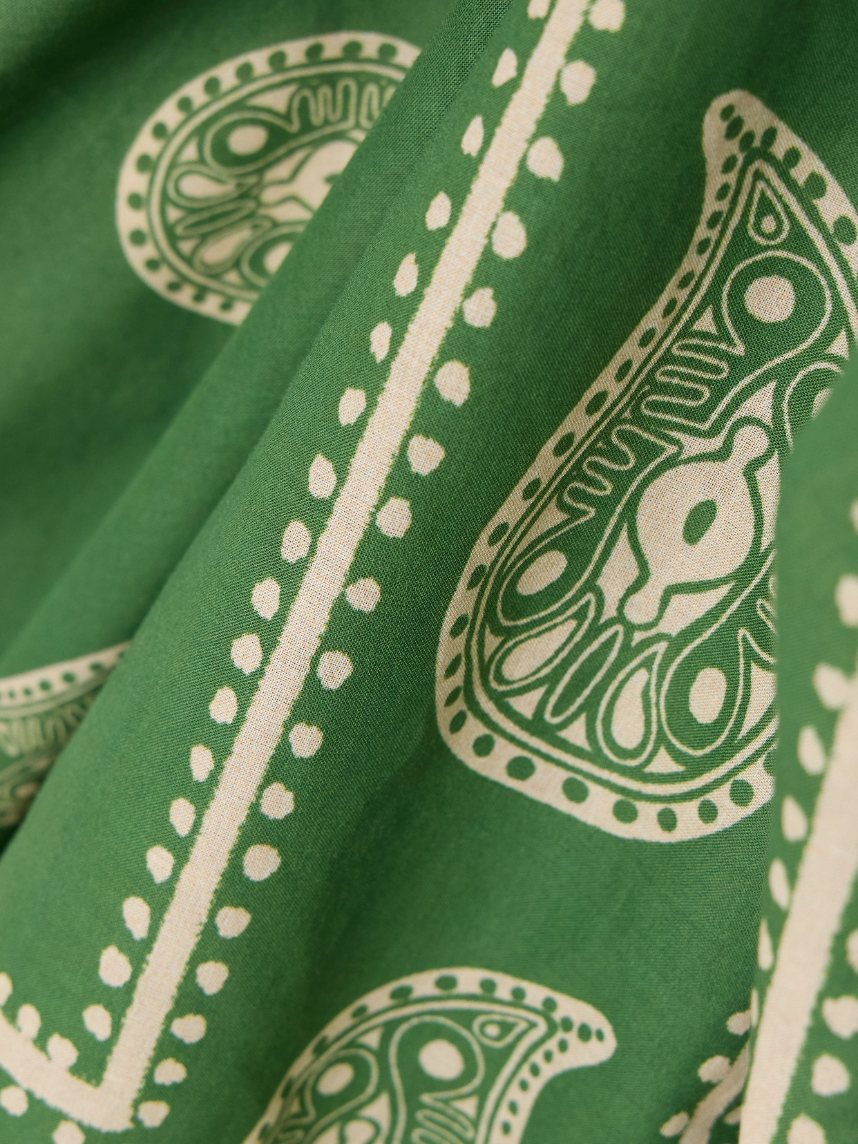 Johanna Ortiz Printed Cotton Pareo In Green
