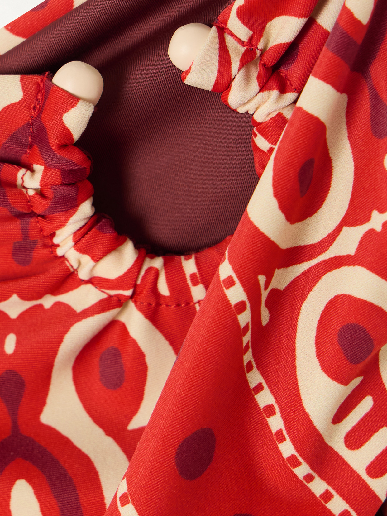 Johanna Ortiz Taita Embellished Bikini Briefs In Red