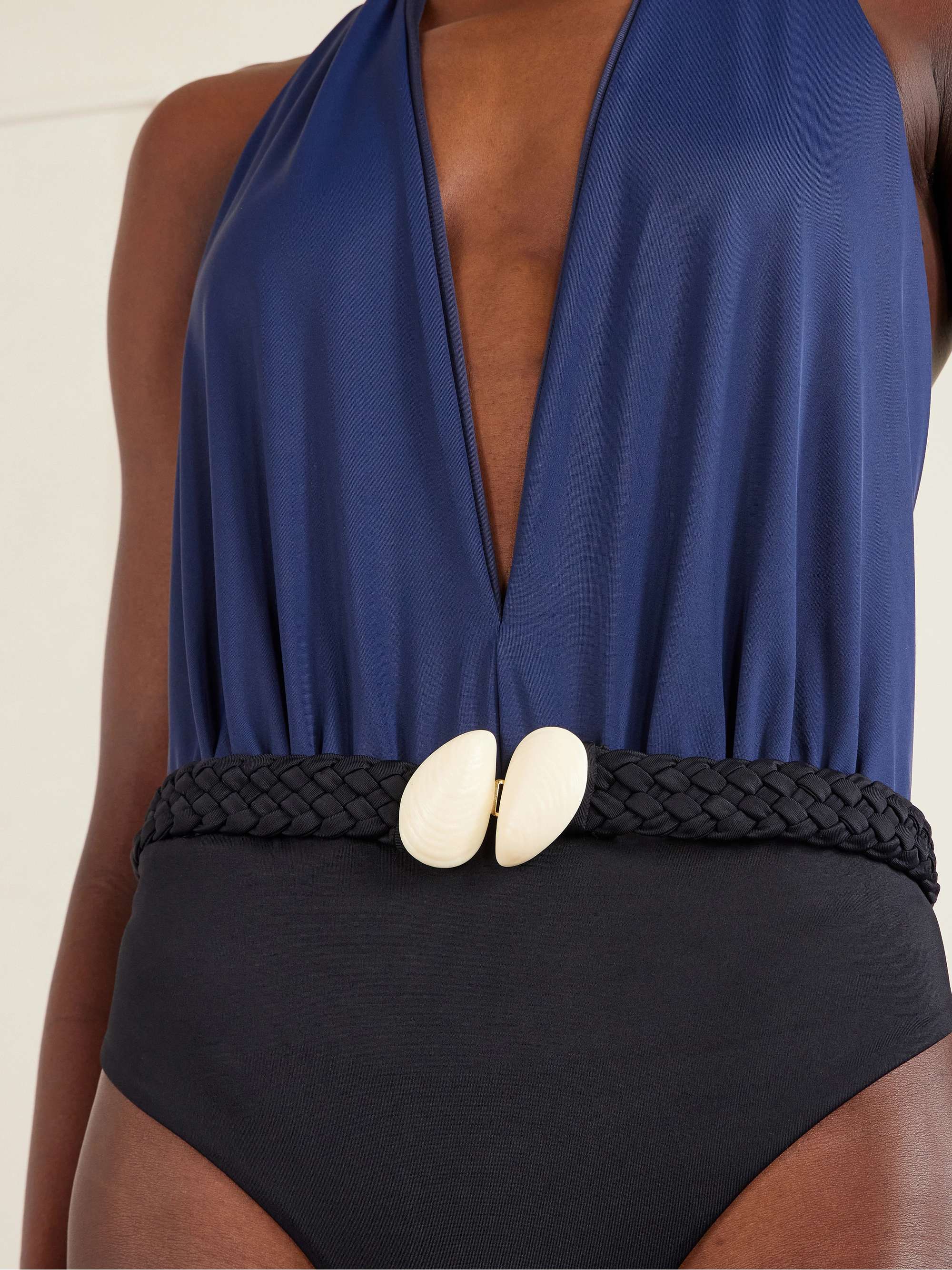 JOHANNA ORTIZ Seashell Hunting embellished swimsuit | NET-A-PORTER
