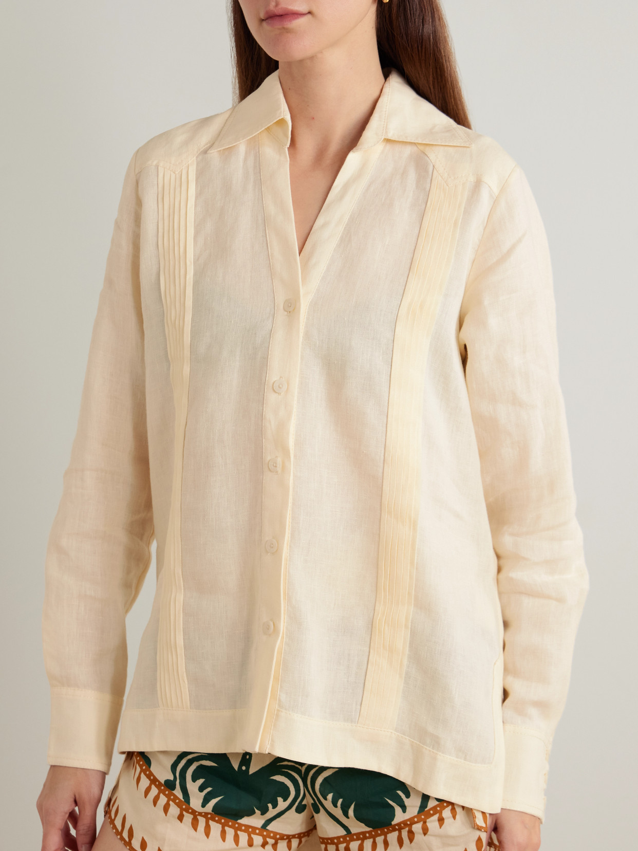 Manly Guayabera Pintucked Organic Shirt