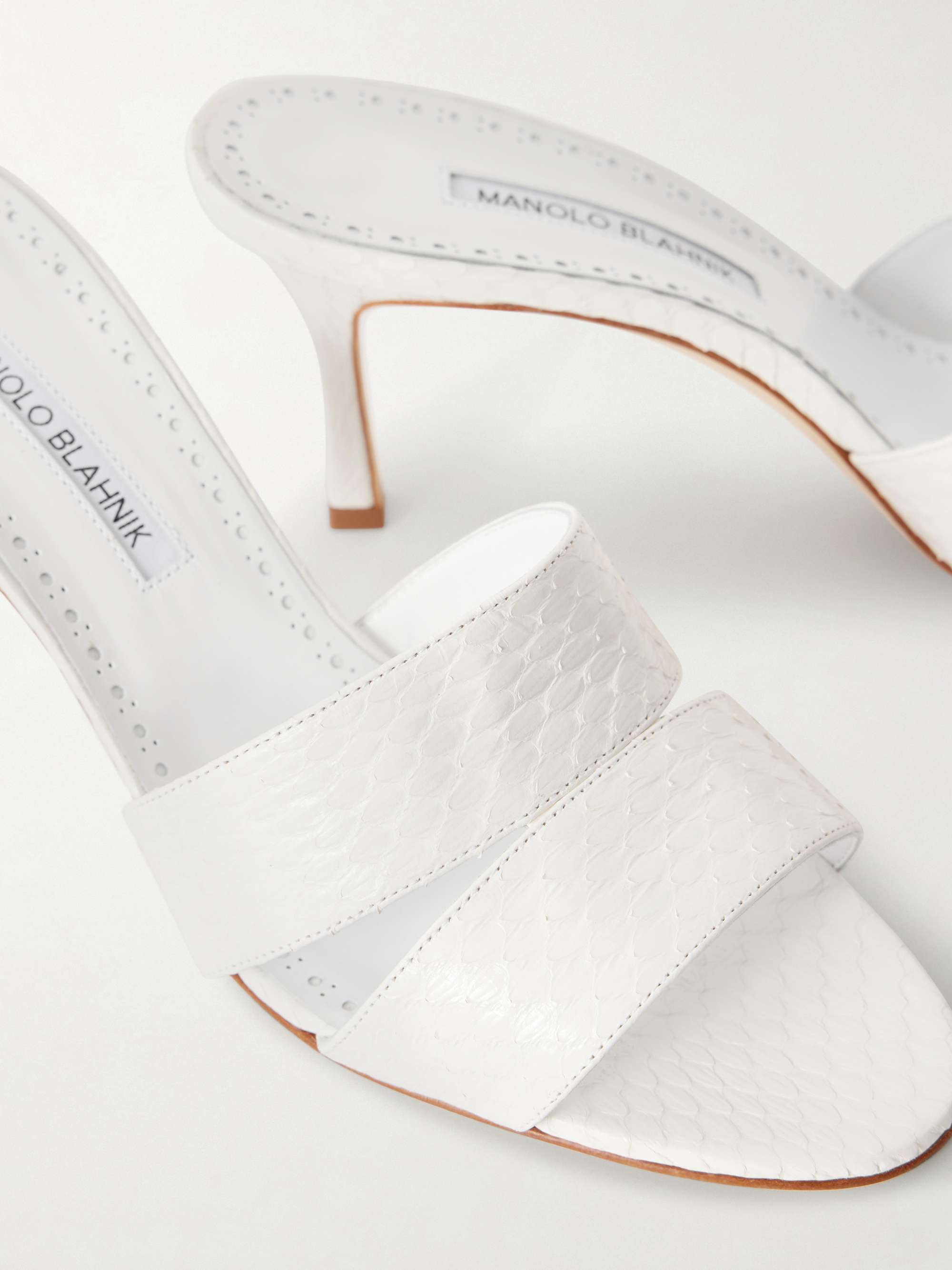 エルフ・モール公式アカウント07 さま　　MANOLO BLAHNIK MANOLO BLAHNIK Iacopo 70 elaphe sandals | NET-A-PORTER