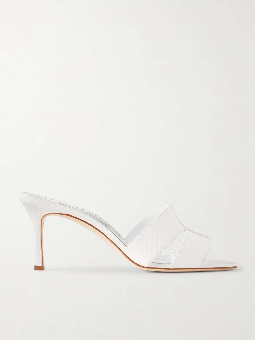 Manolo Blahnik Iacopo 70 Elaphe Sandals