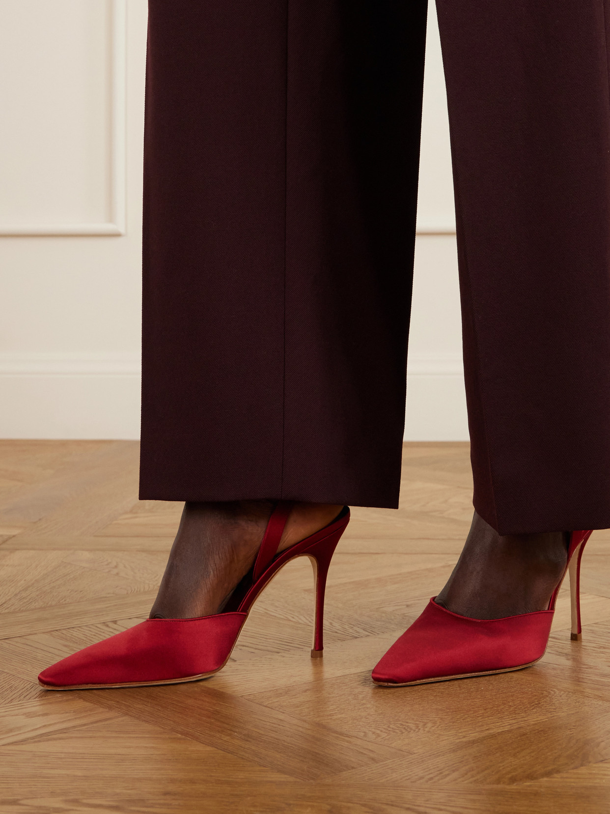 Borelapla 105 Satin Slingback Pumps