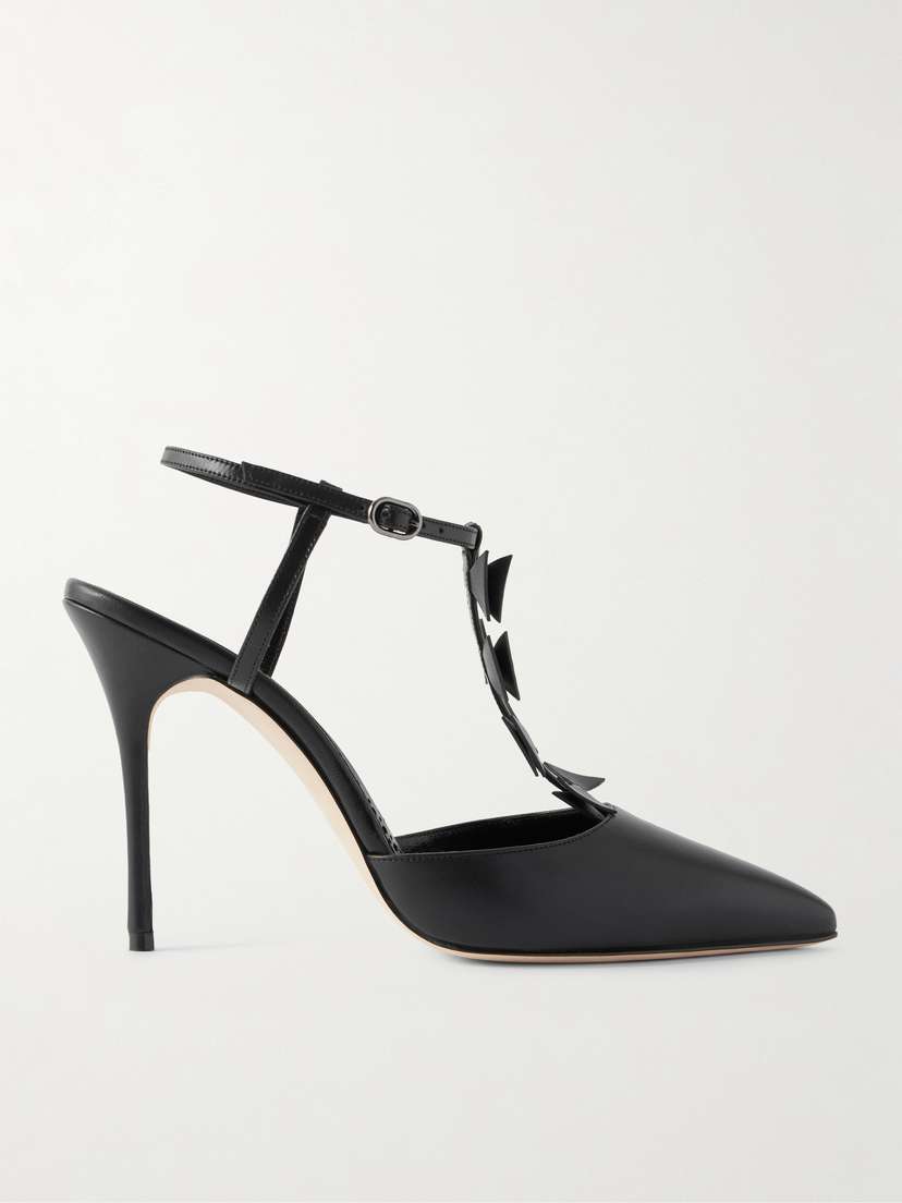 Manolo Blahnik Maurata 105 Leather Pumps