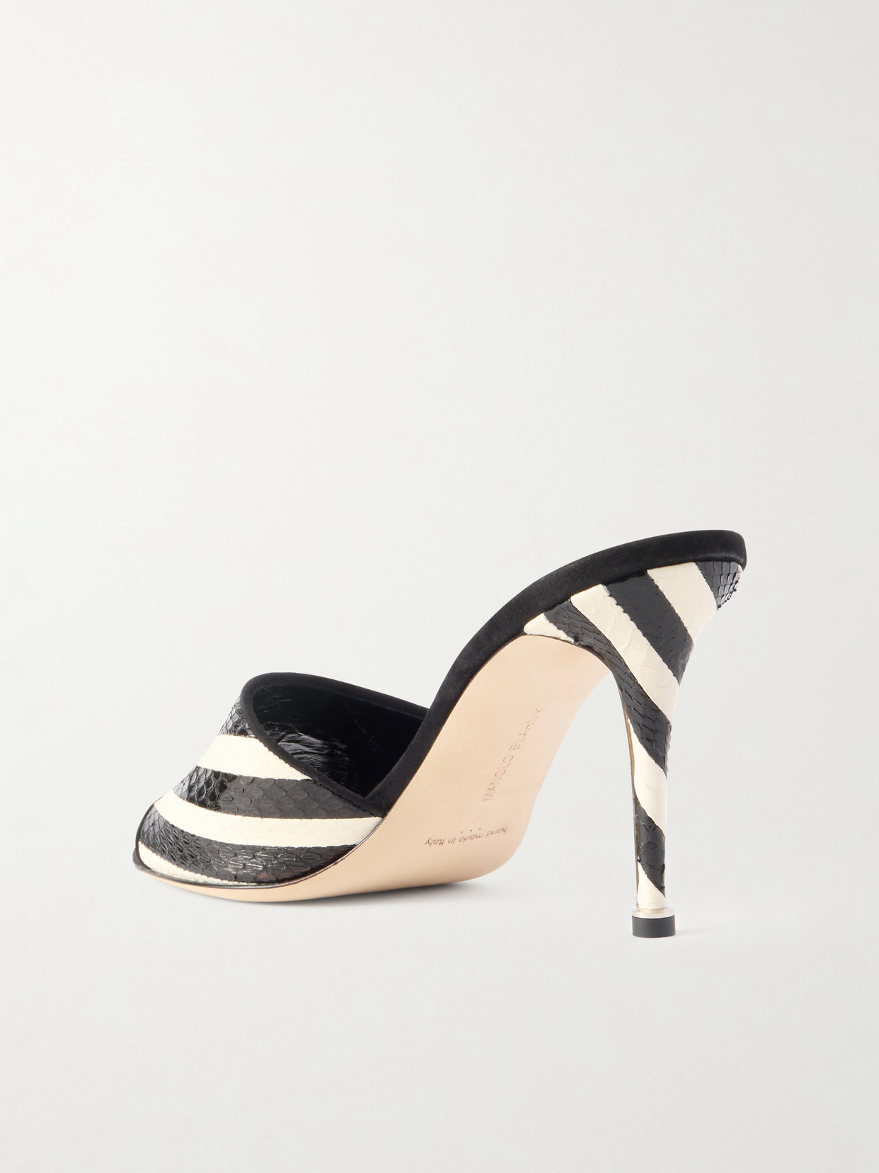 Larache 90 Striped Elaphe Mules